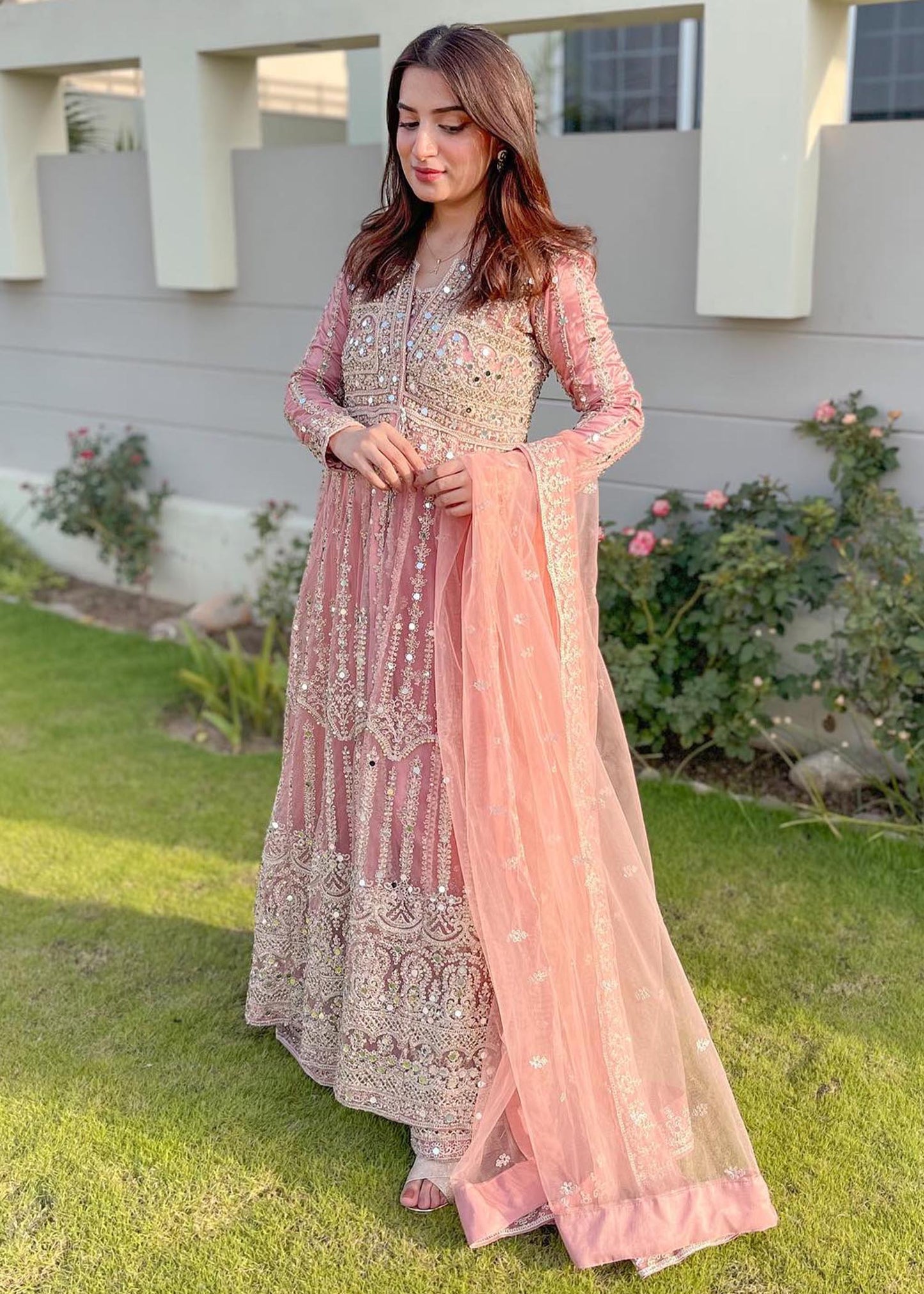 Yumna Zaidi - Kiyani Shirt, Trouser and Dupatta set - COD | 50% OFF