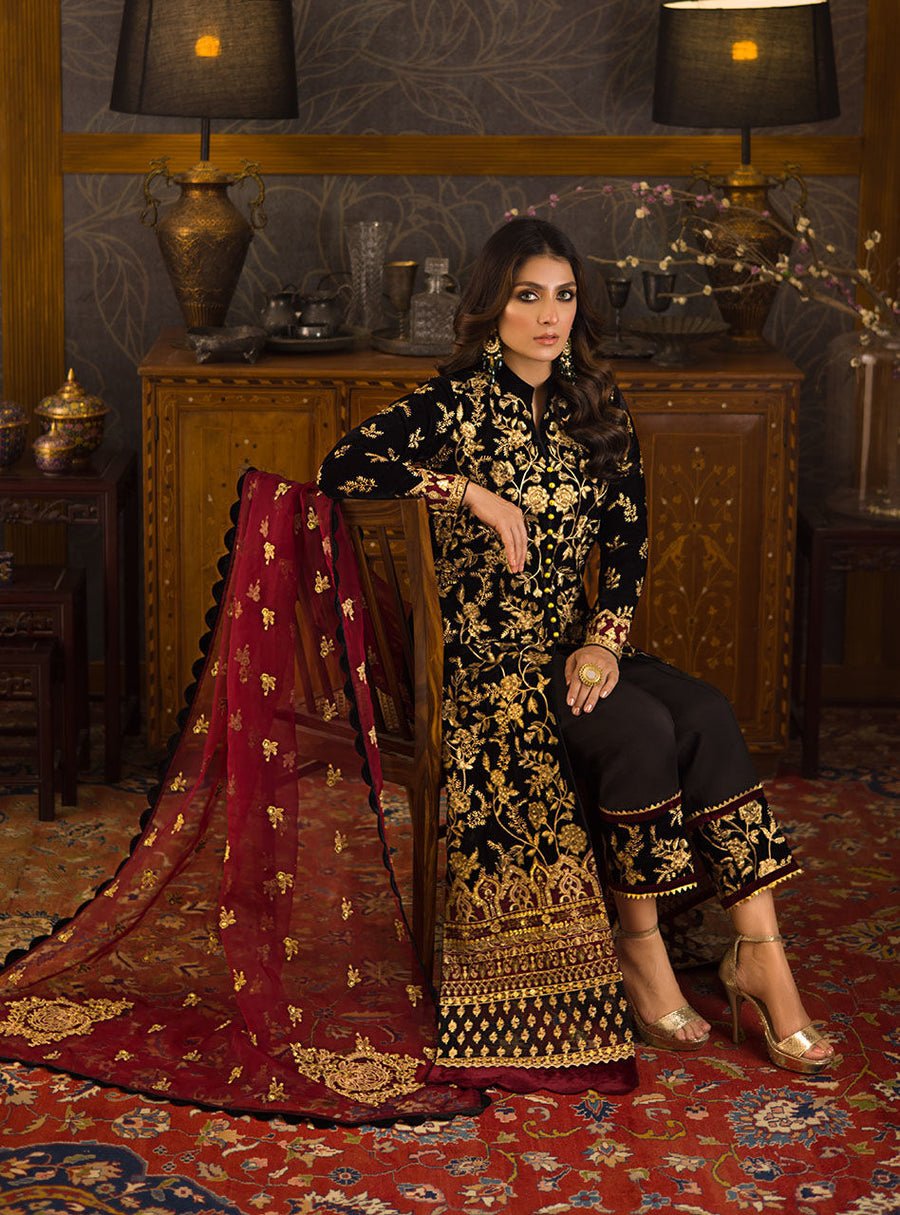 Ayeza Khan - Ciyna Shirt, Trouser with Dupatta outfit - COD | 45% OFF