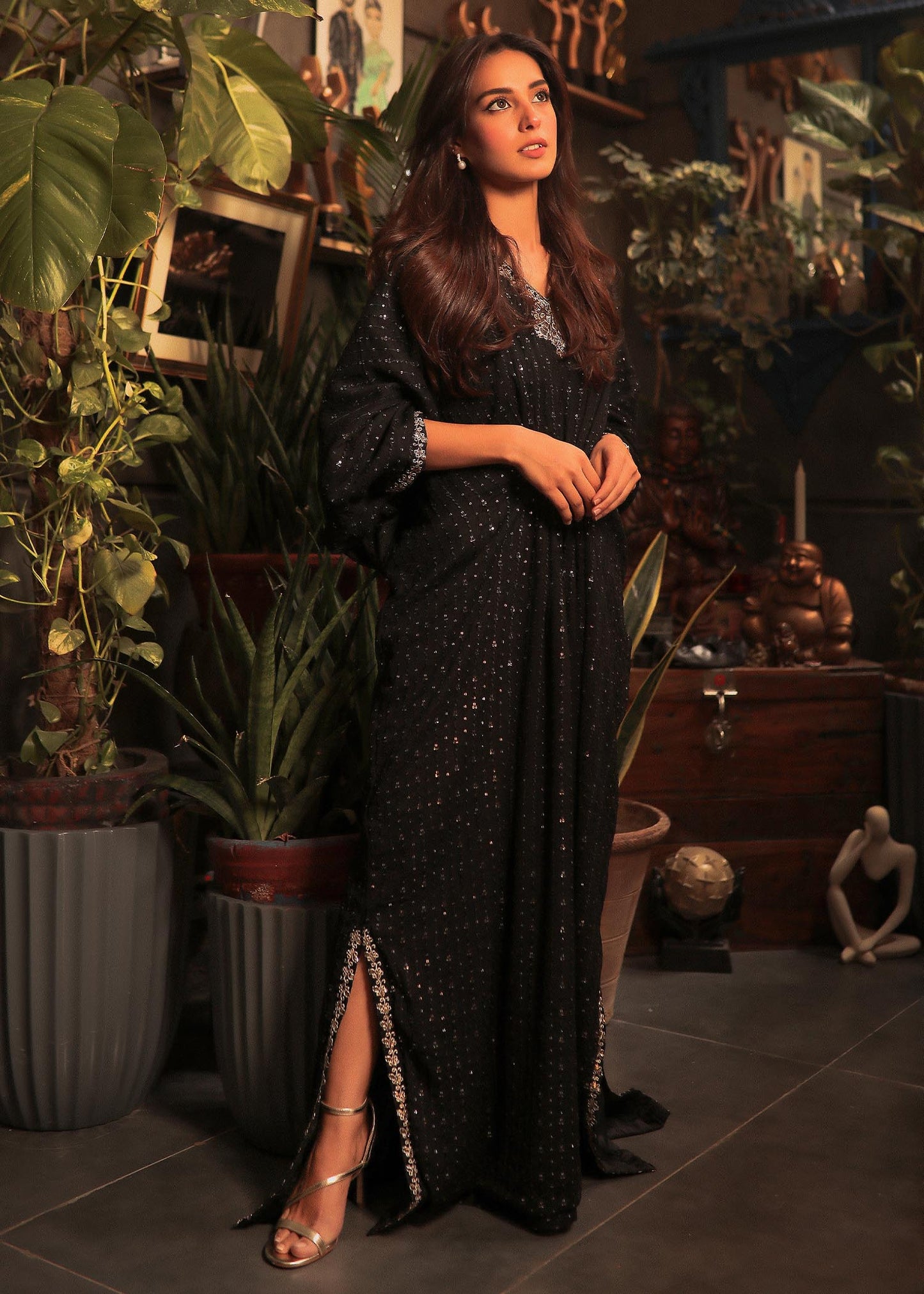 Iqra Aziz - Gira Kaftan - COD | 50% OFF