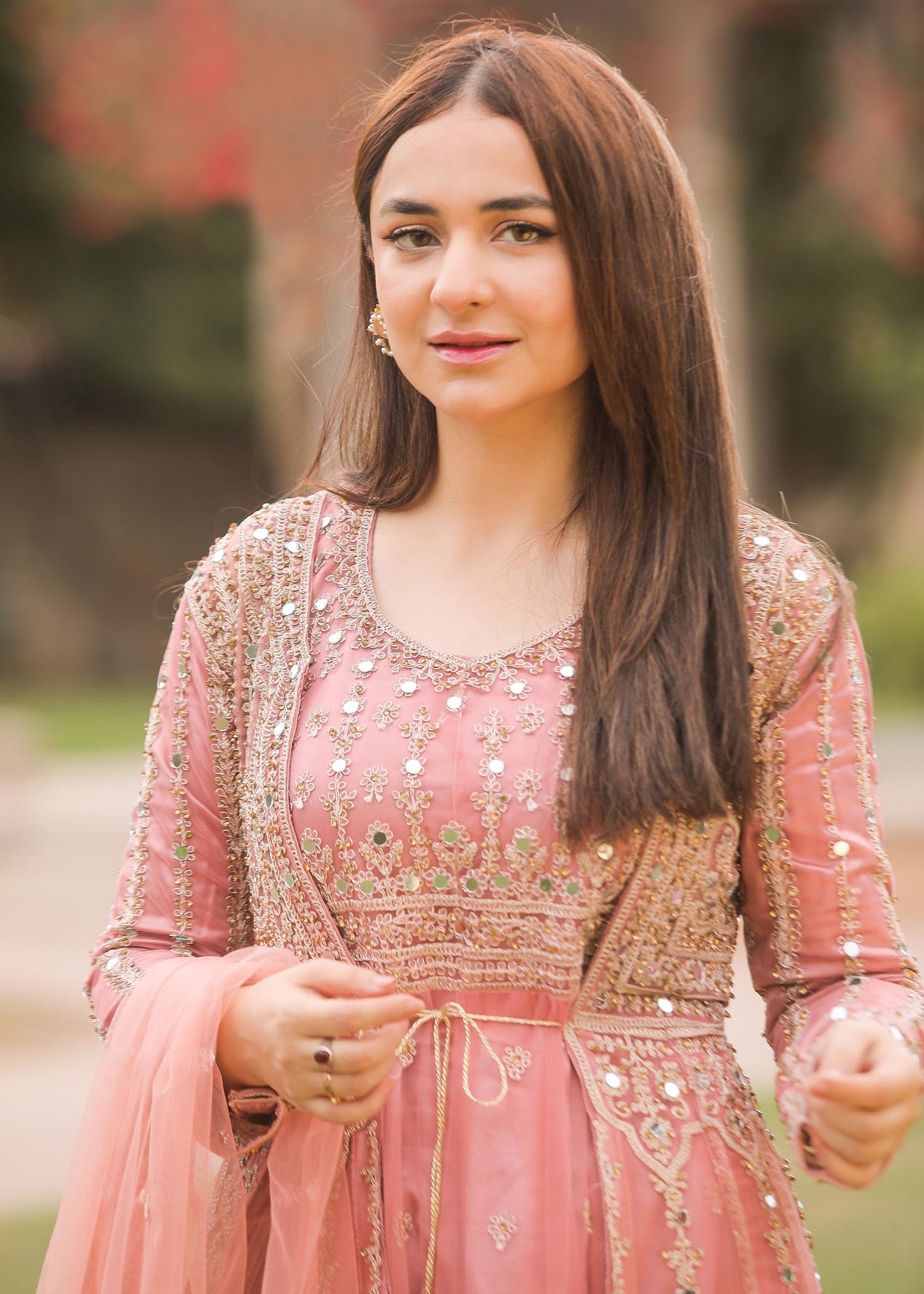 Yumna Zaidi - Kiyani Shirt, Trouser and Dupatta set - COD | 50% OFF