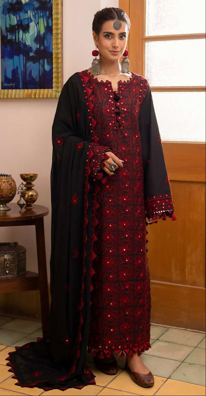 Iqra Aziz - Iria Shirt, Trouser with Dupatta - COD | 50% OFF