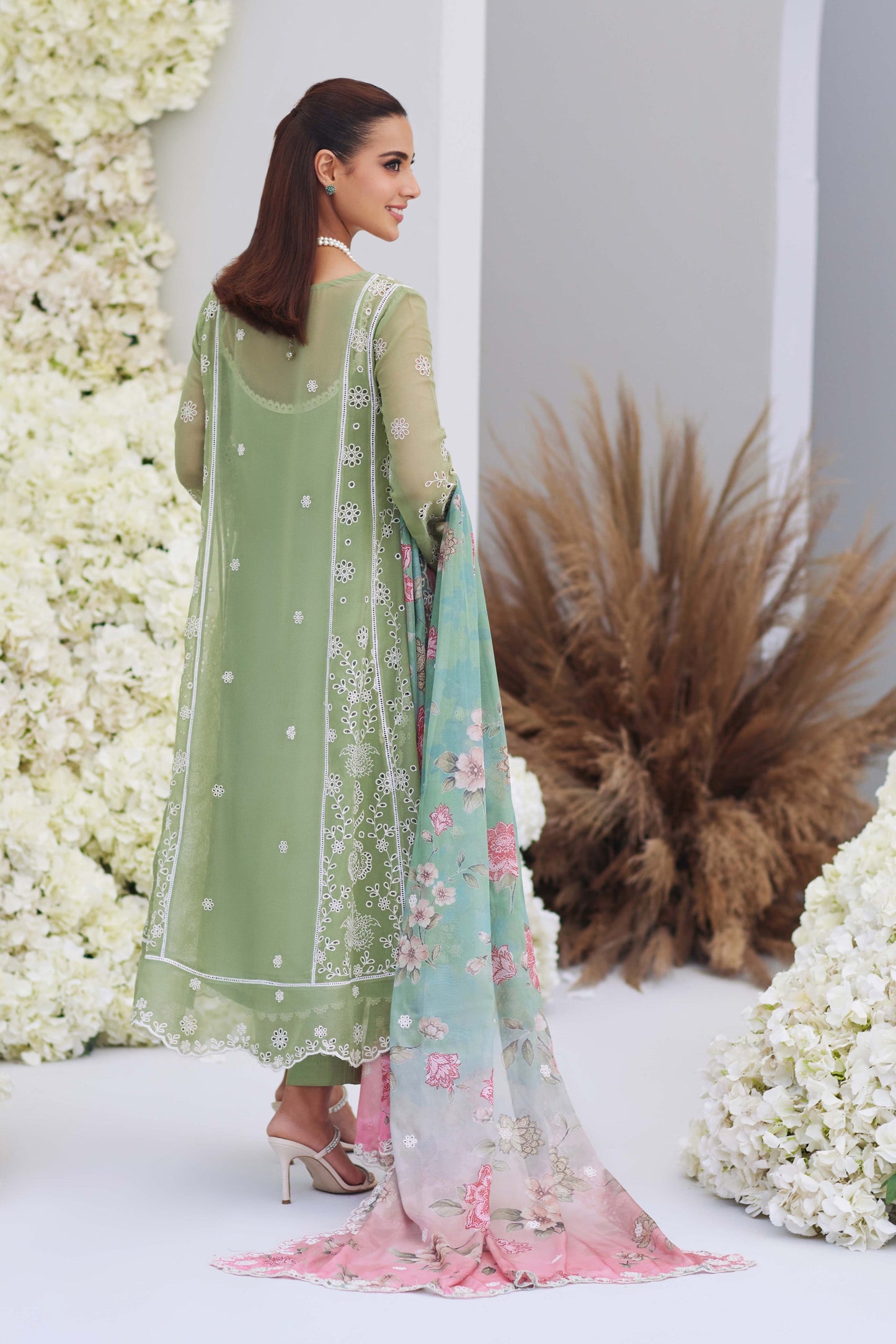 Iqra Aziz - Noura Long Shirt, Trouser and Duaptta | 40% OFF