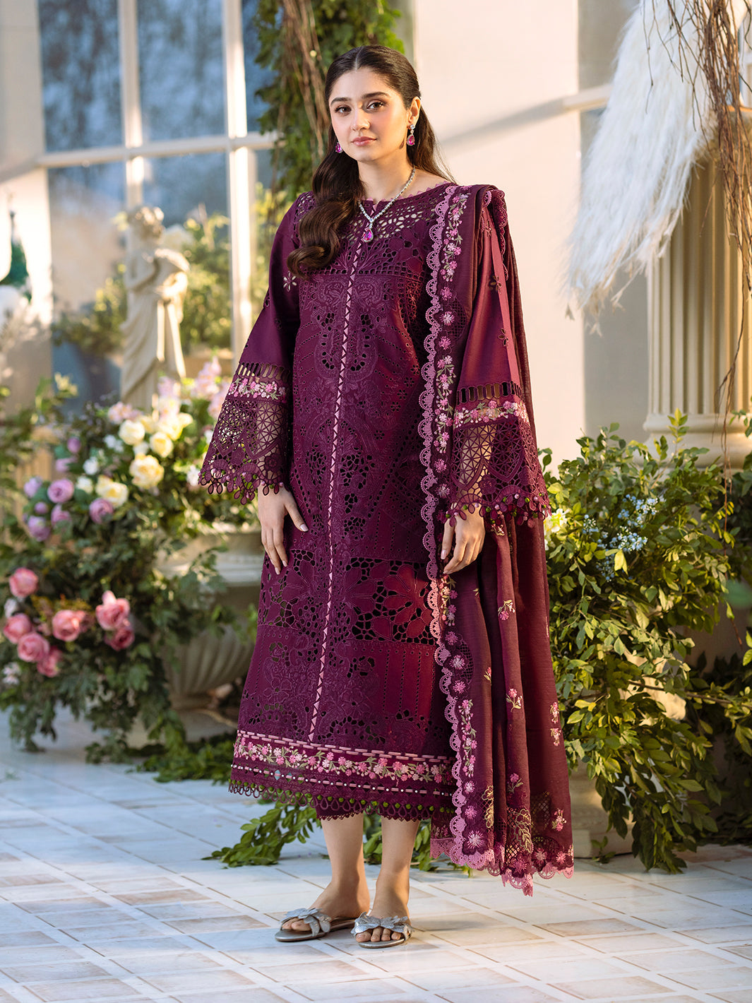 Durefishan Saleem - lixo Shirt, Trouser with Dupatta - COD | 50% OFF