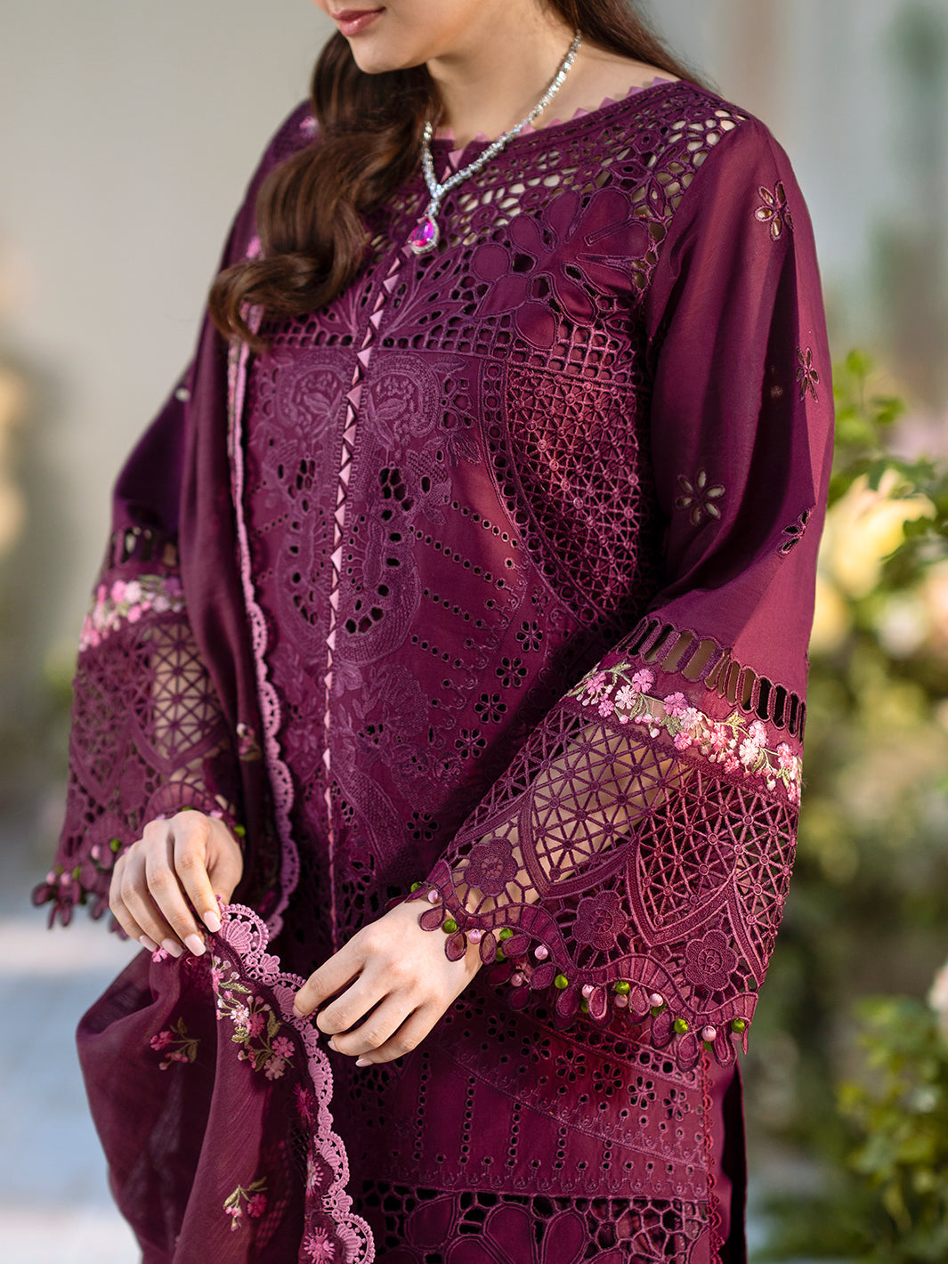 Durefishan Saleem - lixo Shirt, Trouser with Dupatta - COD | 50% OFF