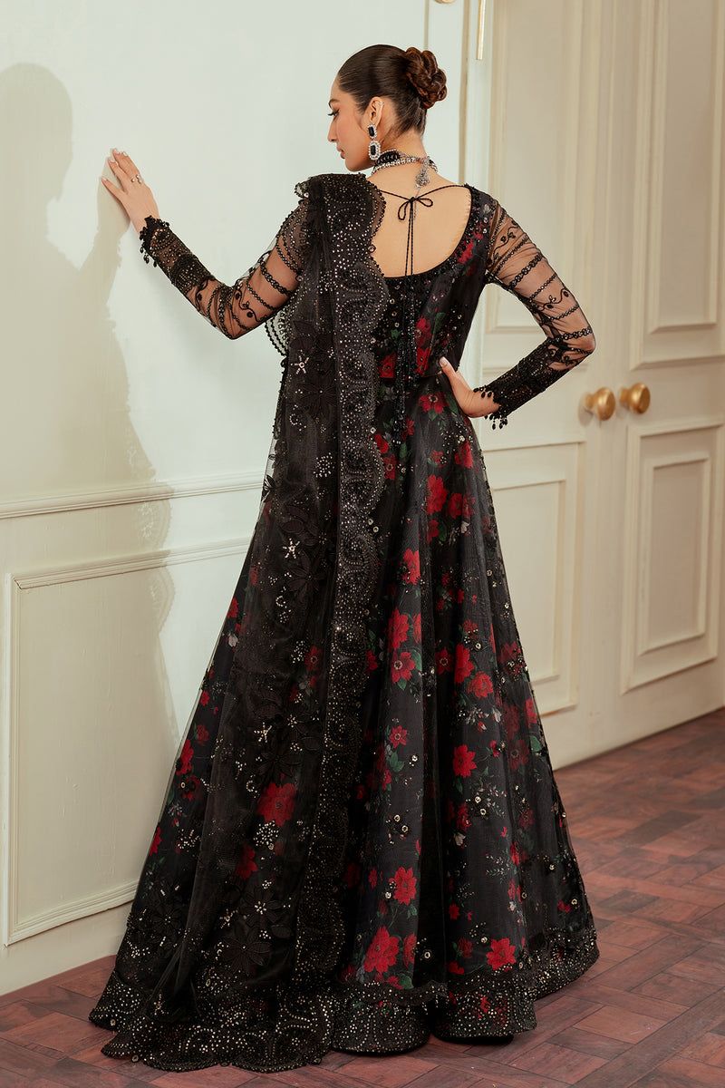 Ayeza Khan x Laiba Khan Black Floral Lehenga or Maxi with Dupatta | 40% OFF | Cash on Delivery