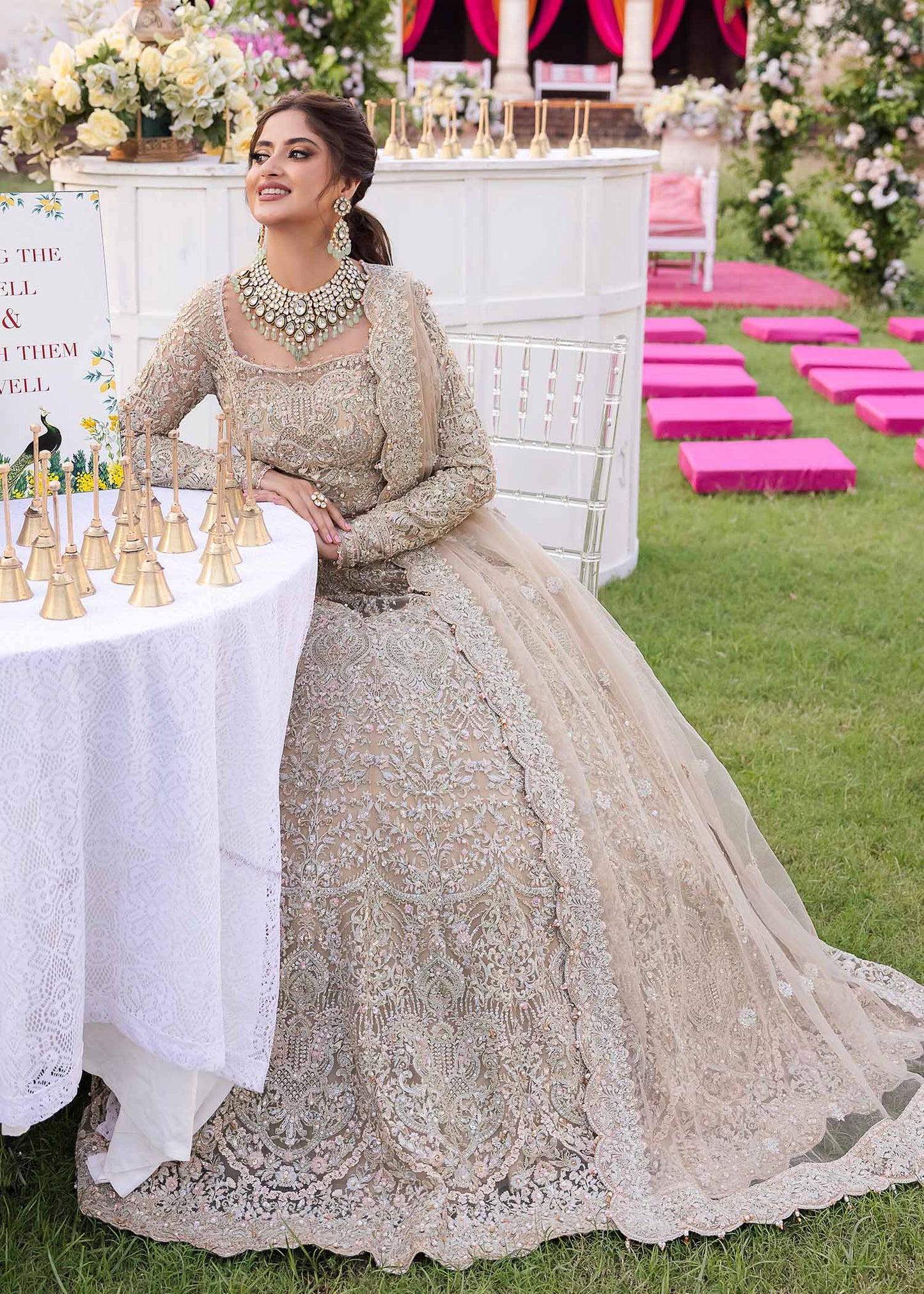 Sajal Ali Lehenga Choli LIGHT PINK Dress | 50% OFF | COD
