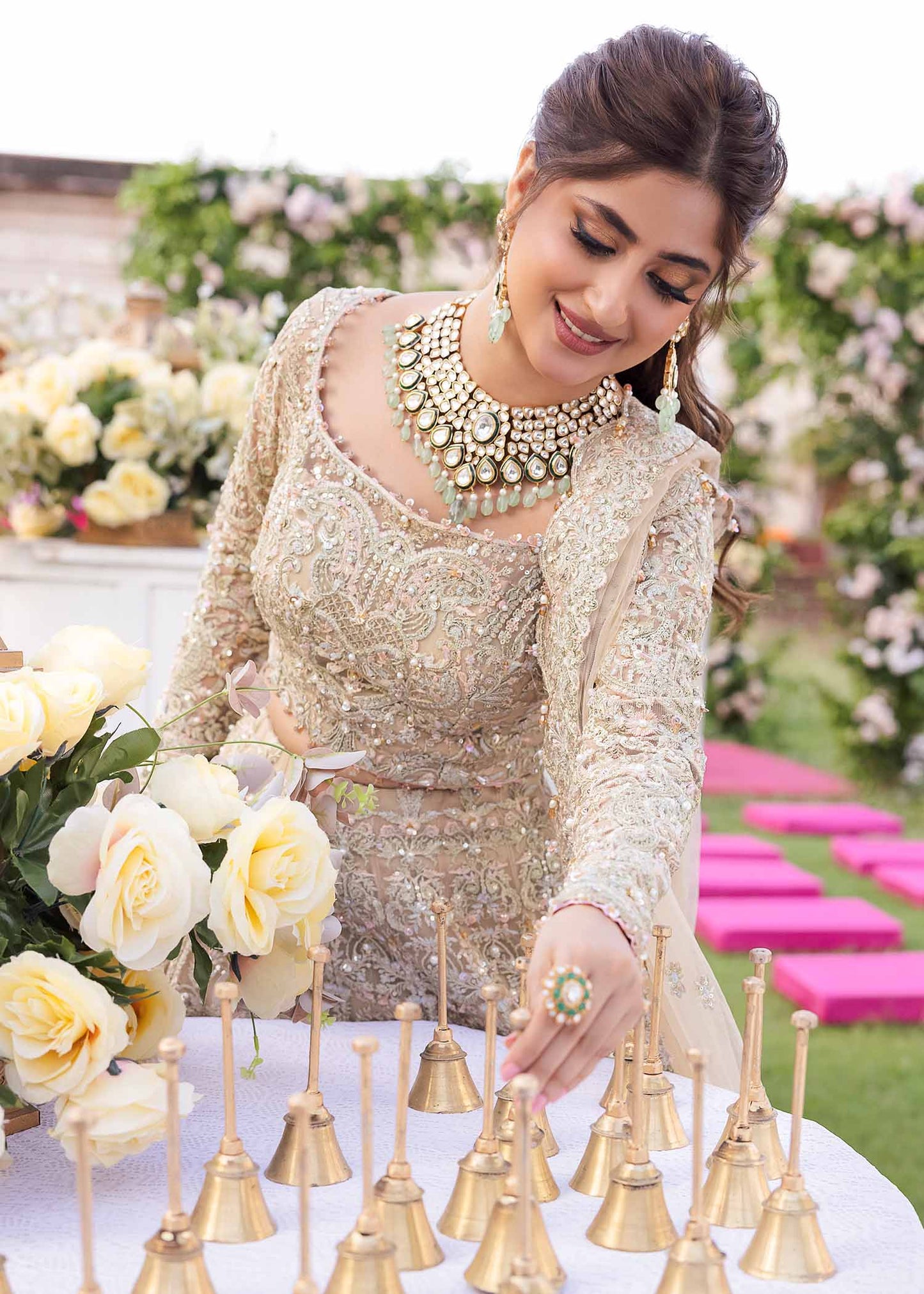 Sajal Ali Lehenga Choli LIGHT PINK Dress | 50% OFF | COD