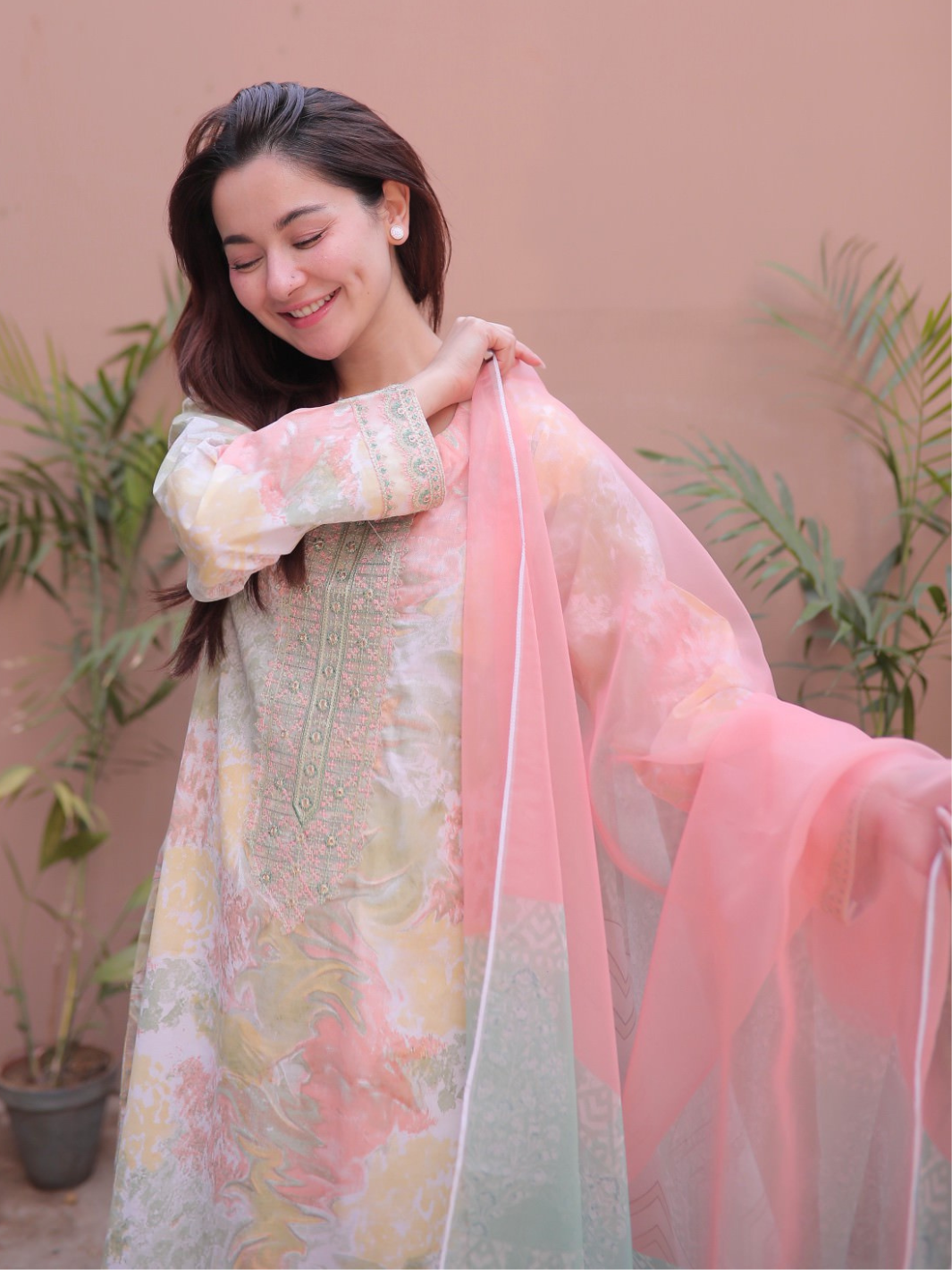 Hania Aamir Pastel Colors Pink Blush | COD | 30% OFF