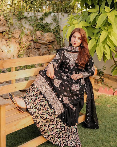Dananeer - Sitara Shirt, Gharara and Dupatta - COD | 50% OFF