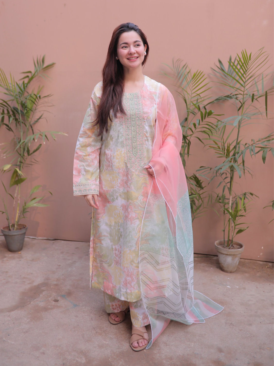 Hania Aamir Pastel Colors Pink Blush | COD | 30% OFF