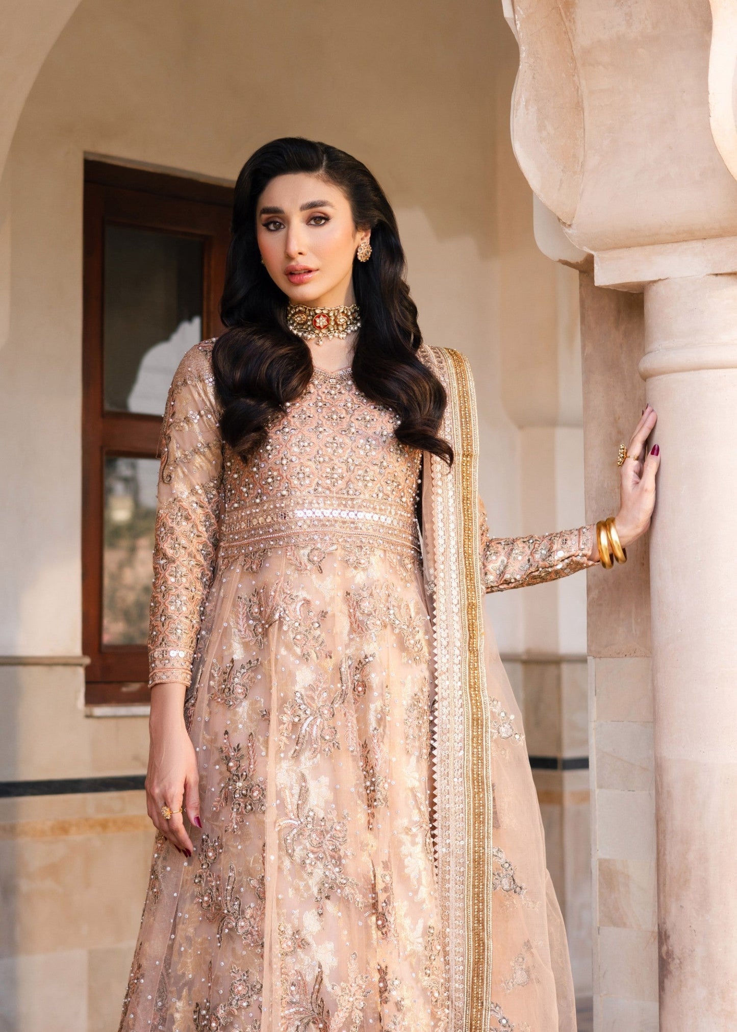 Wajeha Khan - Gulnoor Maxi, Lehenga and Dupatta | 50% OFF