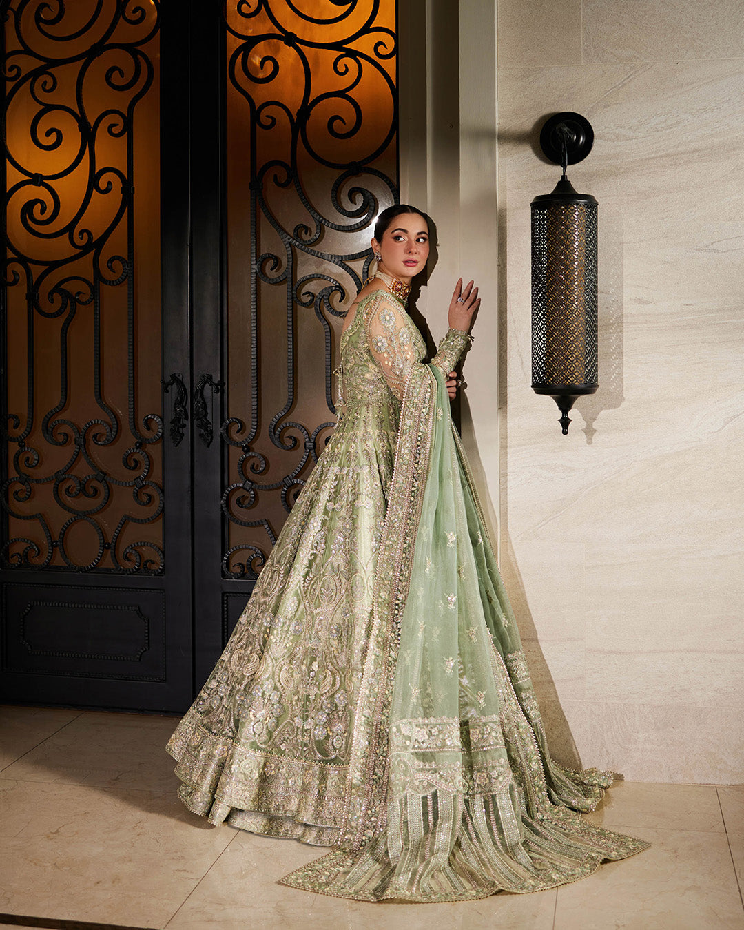Hania Aamir - Syene Maxi, Lehenga and Dupatta set | 60% OFF