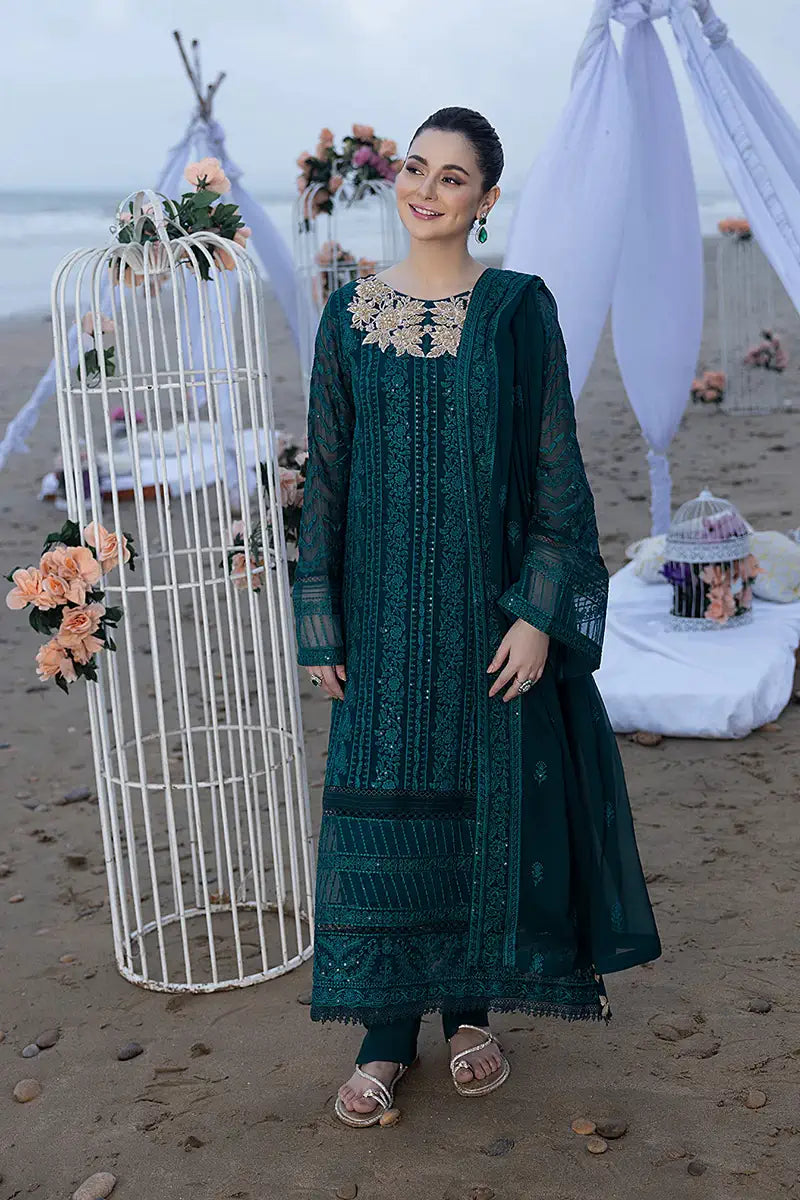 Hania Aamir - Mint Green Shirt, Trouser and Dupatta - COD | 50% OFF