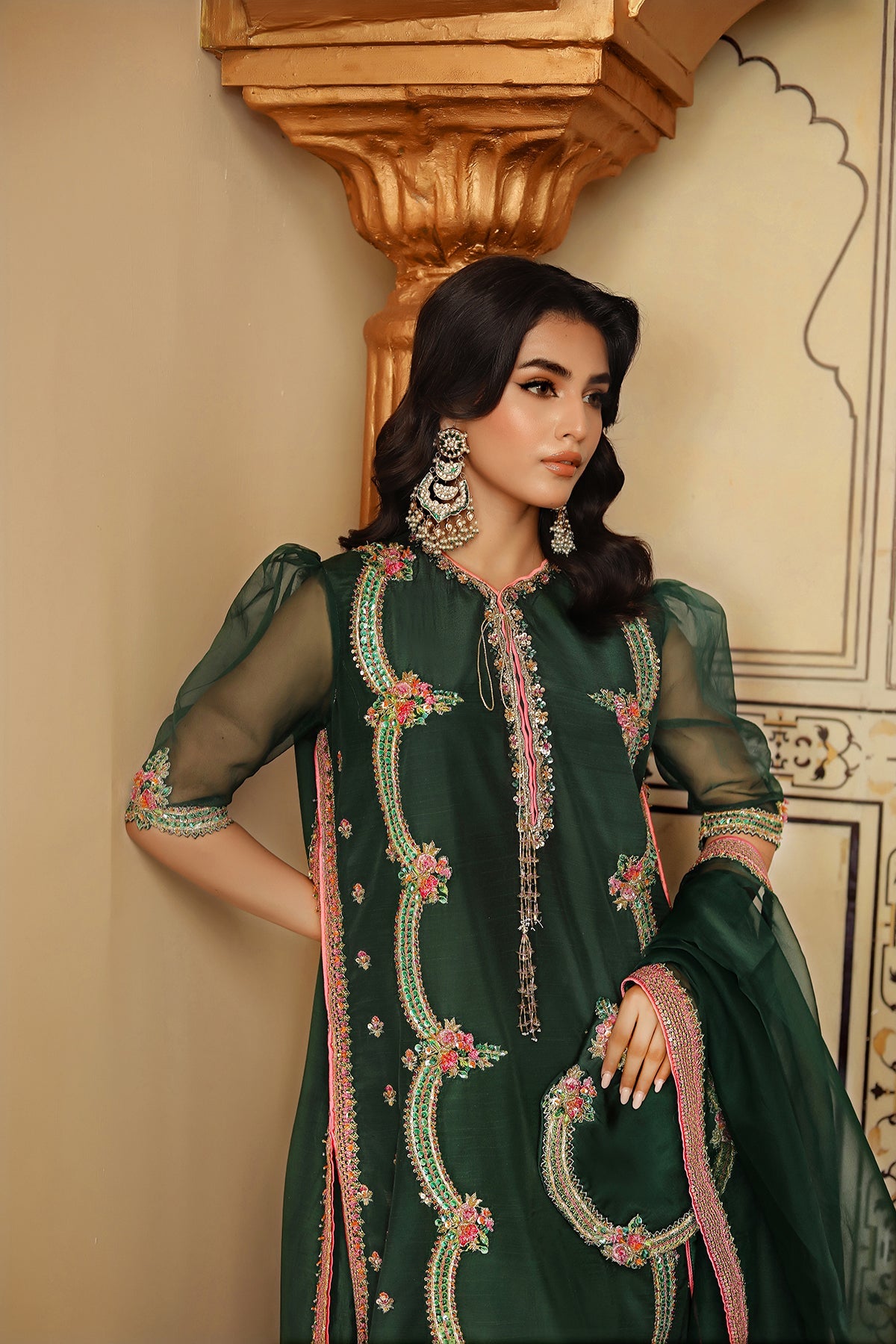 Iqra Kanwal - Janan Shirt, Trouser and Dupatta | 50% OFF
