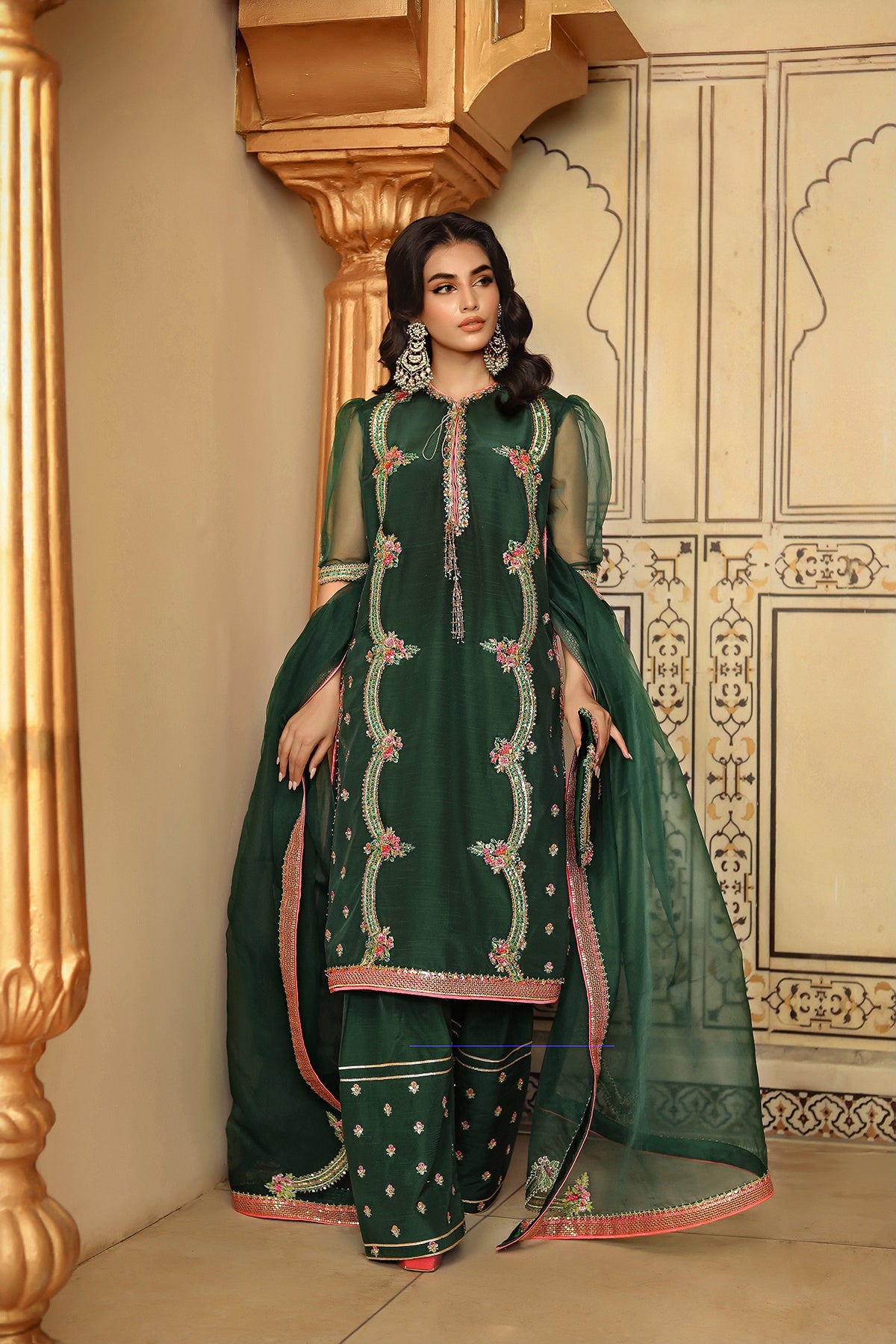 Iqra Kanwal - Janan Shirt, Trouser and Dupatta | 50% OFF