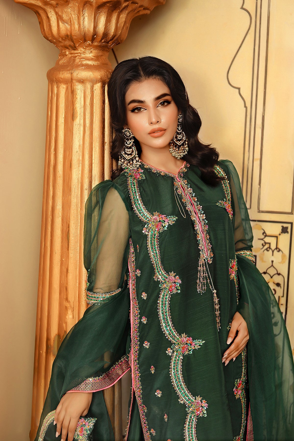 Iqra Kanwal - Janan Shirt, Trouser and Dupatta | 50% OFF