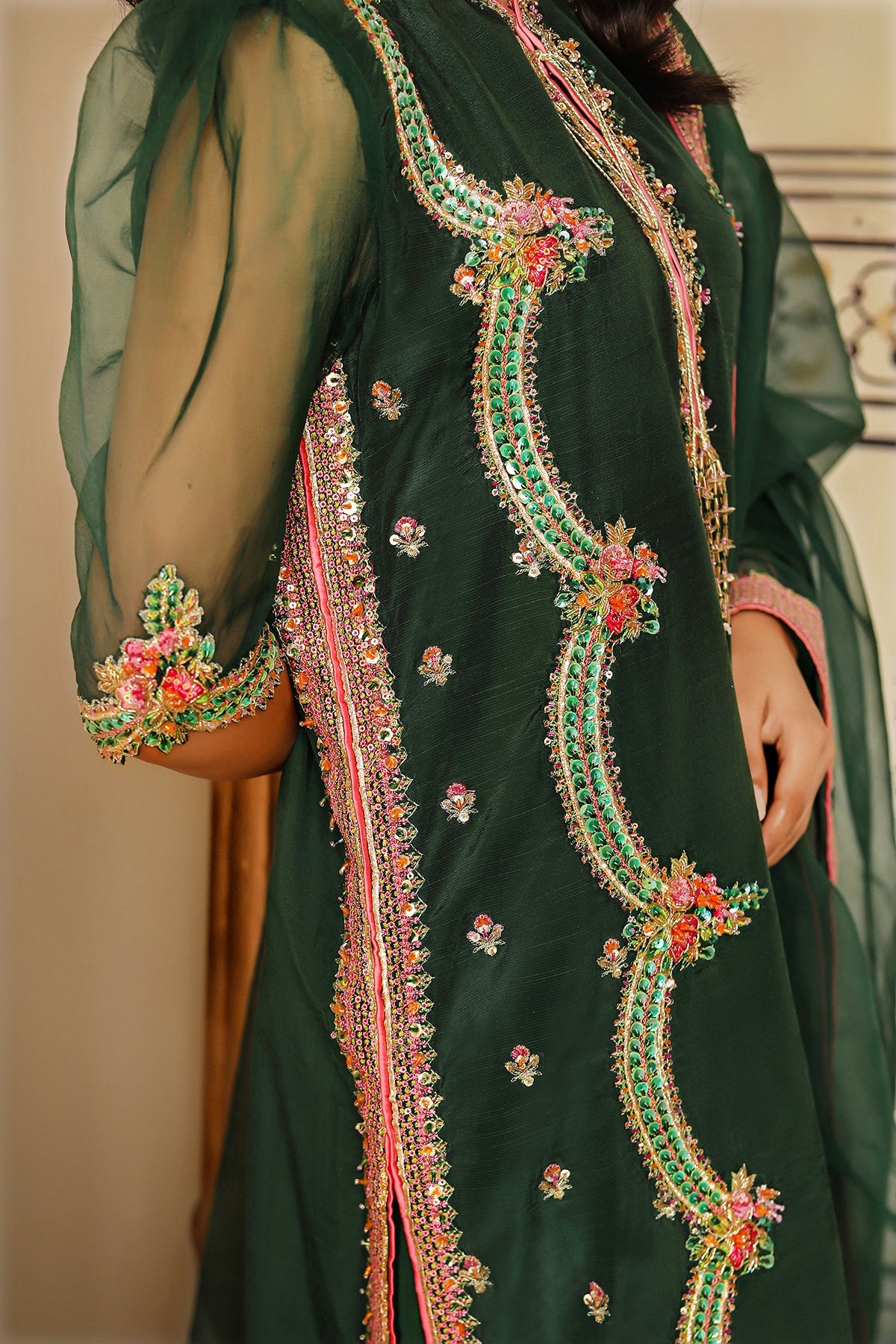 Iqra Kanwal - Janan Shirt, Trouser and Dupatta | 50% OFF