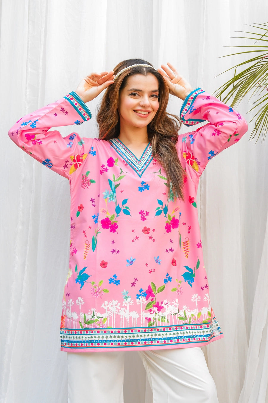 Dananeer Floral Shirt and Pant Co-Ord Set | COD | 30% OFF
