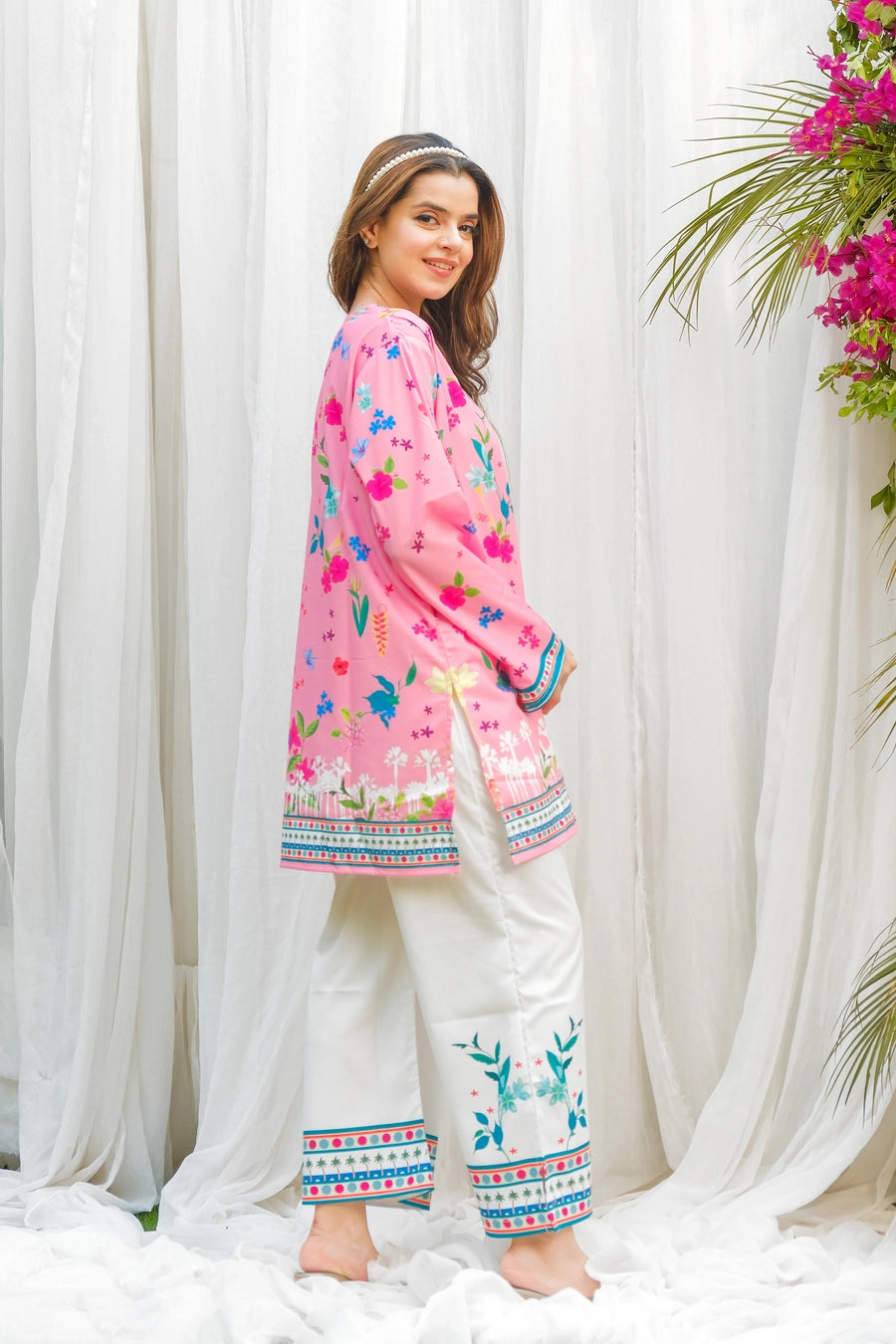Dananeer Floral Shirt and Pant Co-Ord Set | COD | 30% OFF