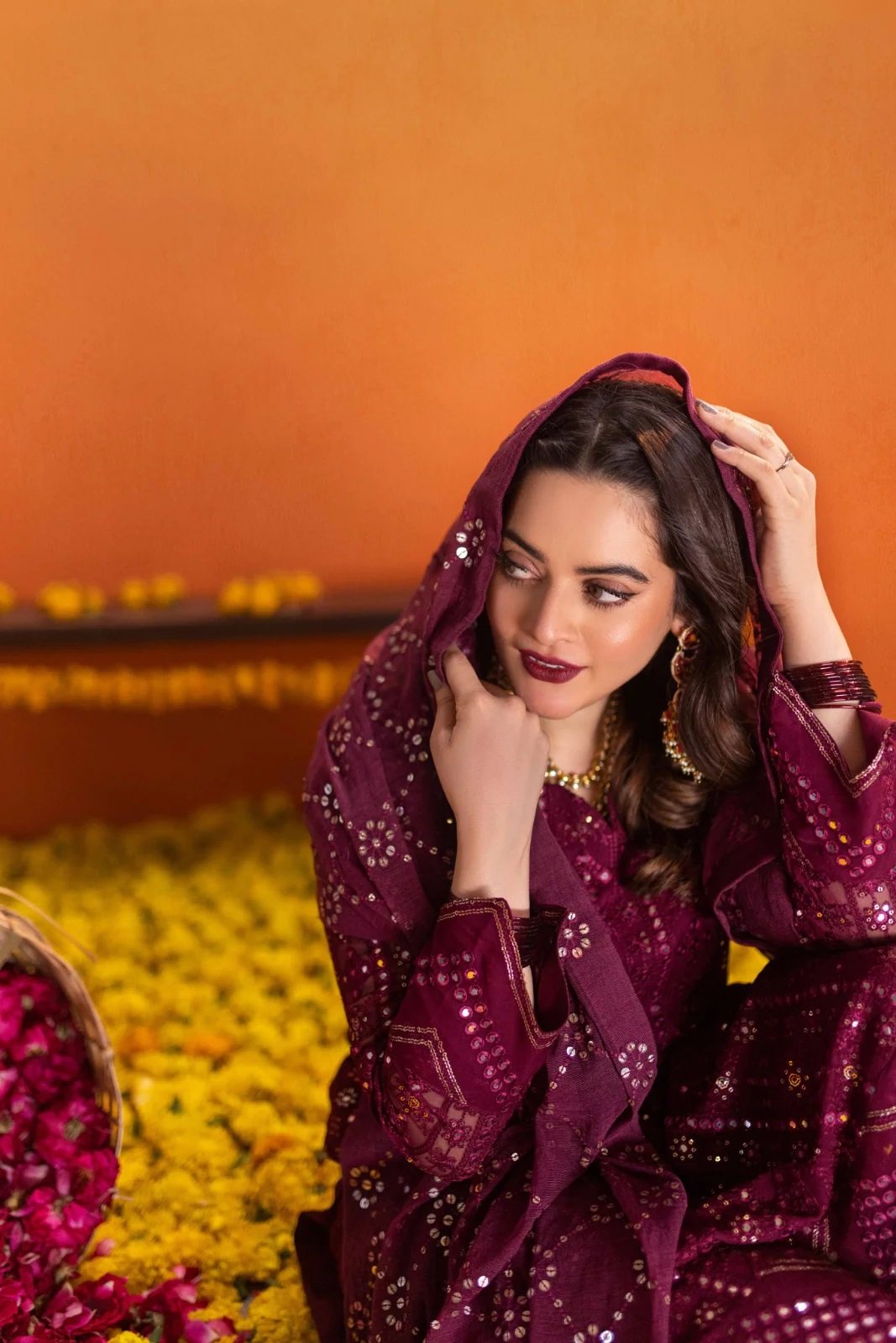 Minal Khan - Rira Shirt, Flapper with Dupatta - COD | 40% OFF