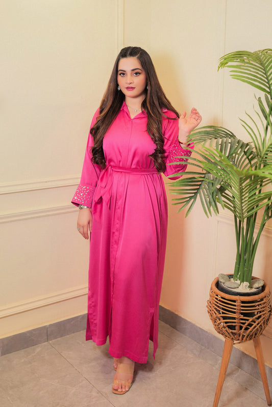 Aiman Khan - Rosie Shirt with Trouser | 30% OFF | Reshmi Shirt - COD
