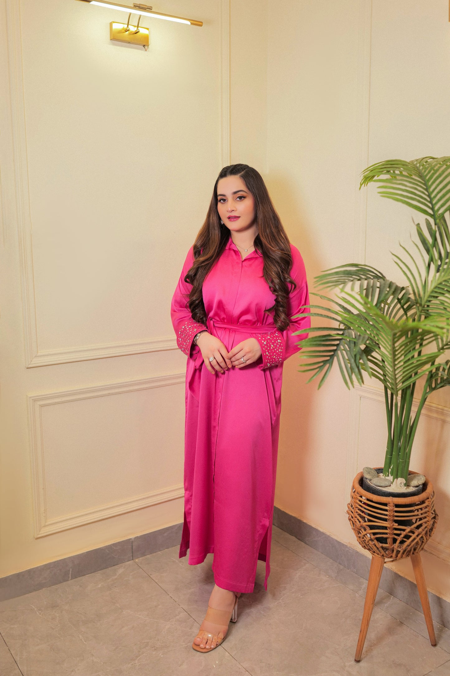 Aiman Khan - Rosie Shirt with Trouser | 30% OFF | Reshmi Shirt - COD