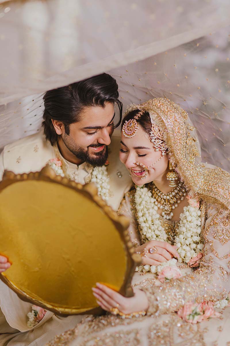 Hania Aamir - Jahan Ara Gown | Luxury Bridal Gown | White Bridal Dress | COD | 70% OFF