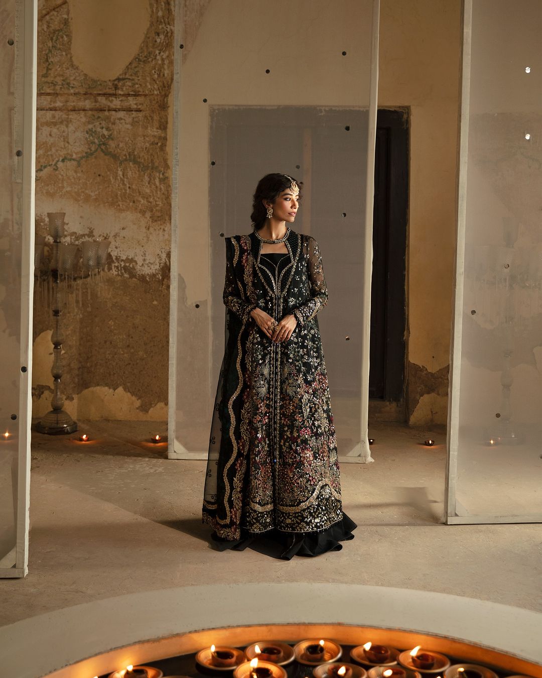 Syra Yousuf - Meera Long Shirt, Trouser and Dupatta set | 50% OFF