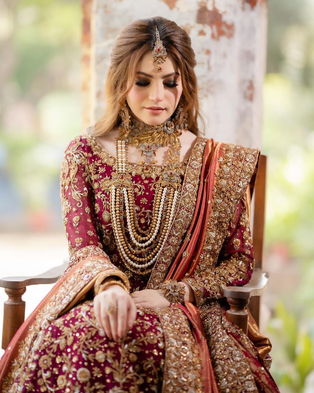 Neelum Muneer - Luxury Anari Red Bridal Gown | 75% OFF