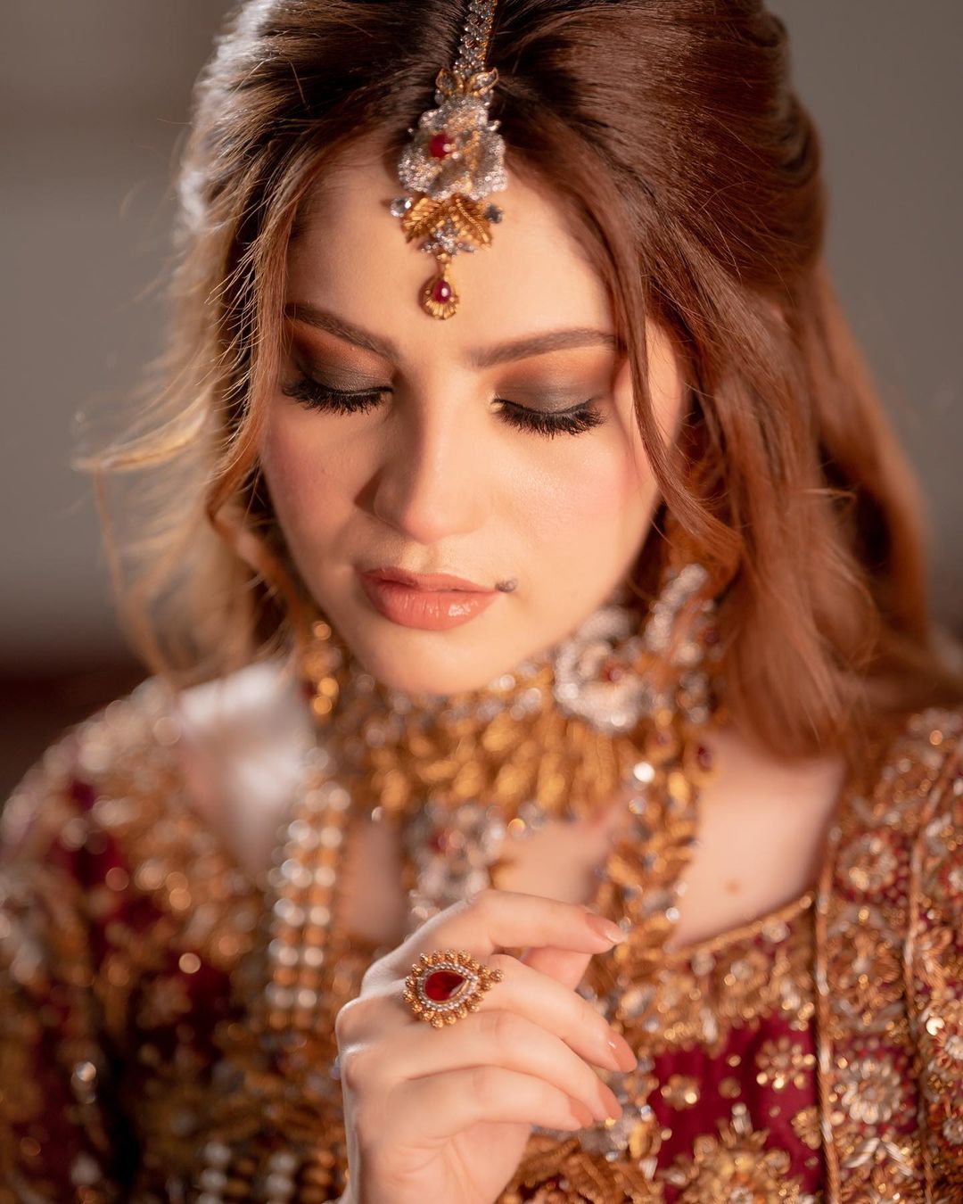 Neelum Muneer - Luxury Anari Red Bridal Gown | 75% OFF