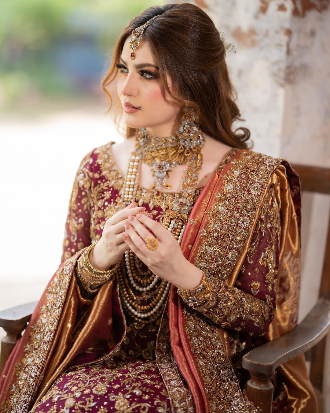Neelum Muneer - Luxury Anari Red Bridal Gown | 75% OFF