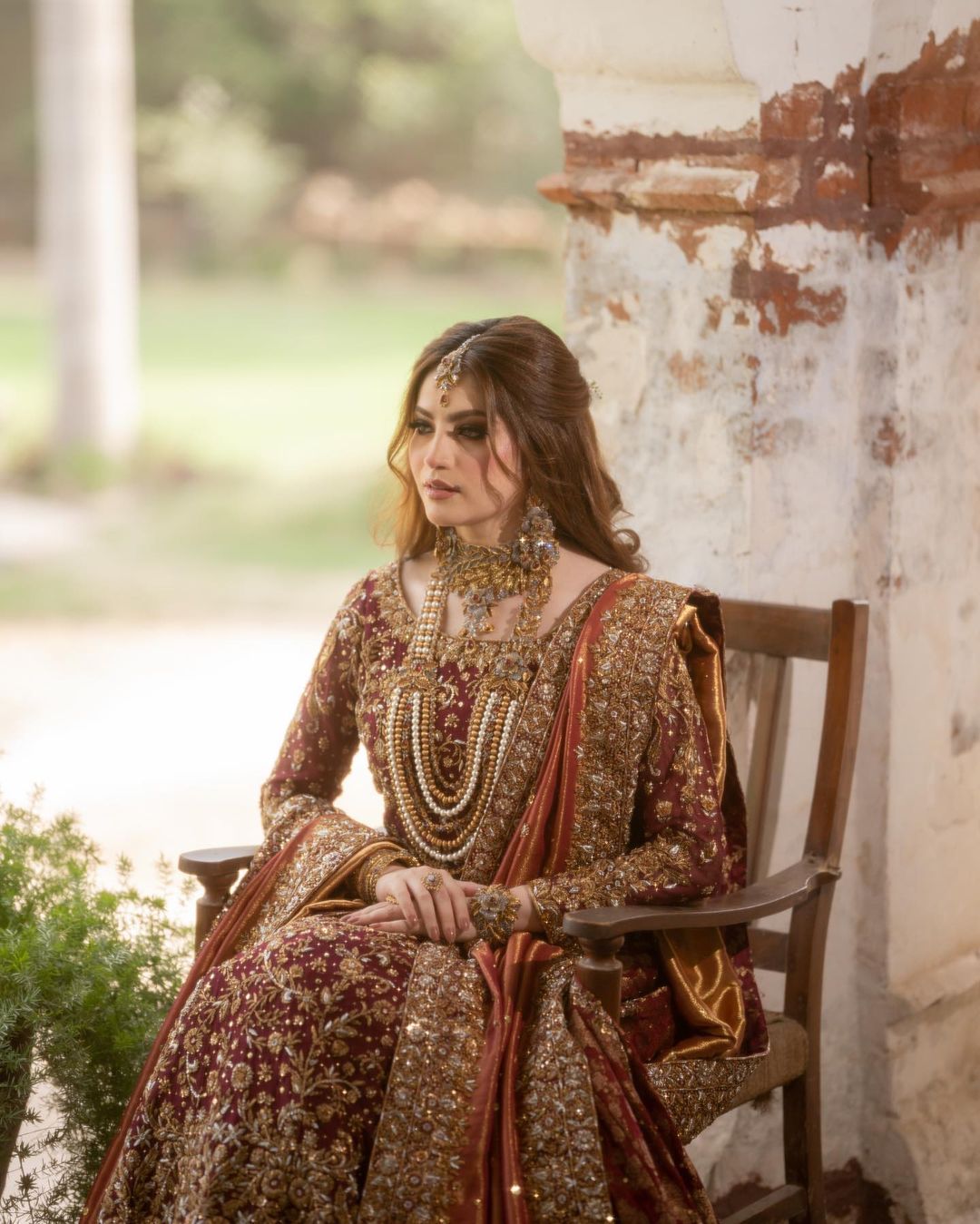 Neelum Muneer - Luxury Anari Red Bridal Gown | 75% OFF