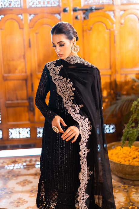 Iqra Aziz - Onyx Dove Shirt, Trouser and Dupatta set | 40% OFF