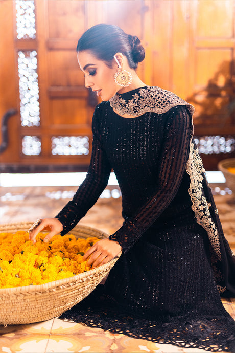 Iqra Aziz - Onyx Dove Shirt, Trouser and Dupatta set | 40% OFF