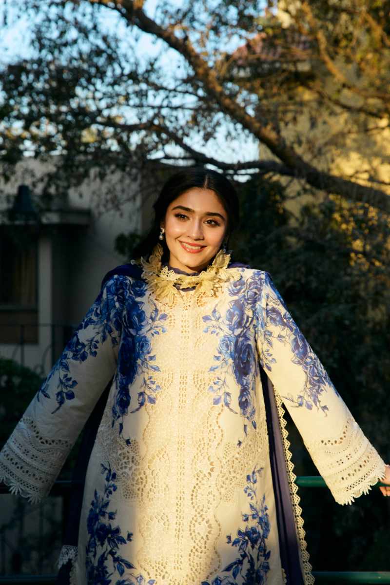 Durefishan Saleem - lizy Shirt, Trouser with Dupatta - COD | 40% OFF