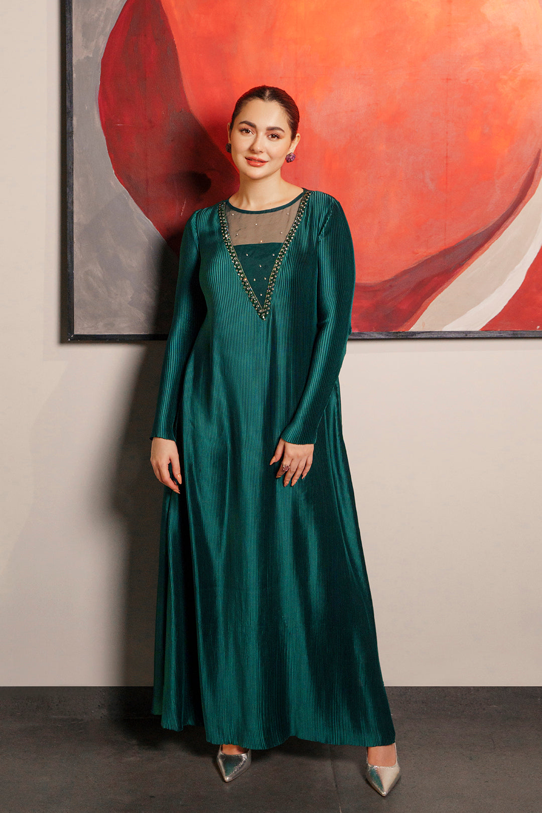 Hania Aamir - Maser Long Shirt and Dupatta | 40% OFF
