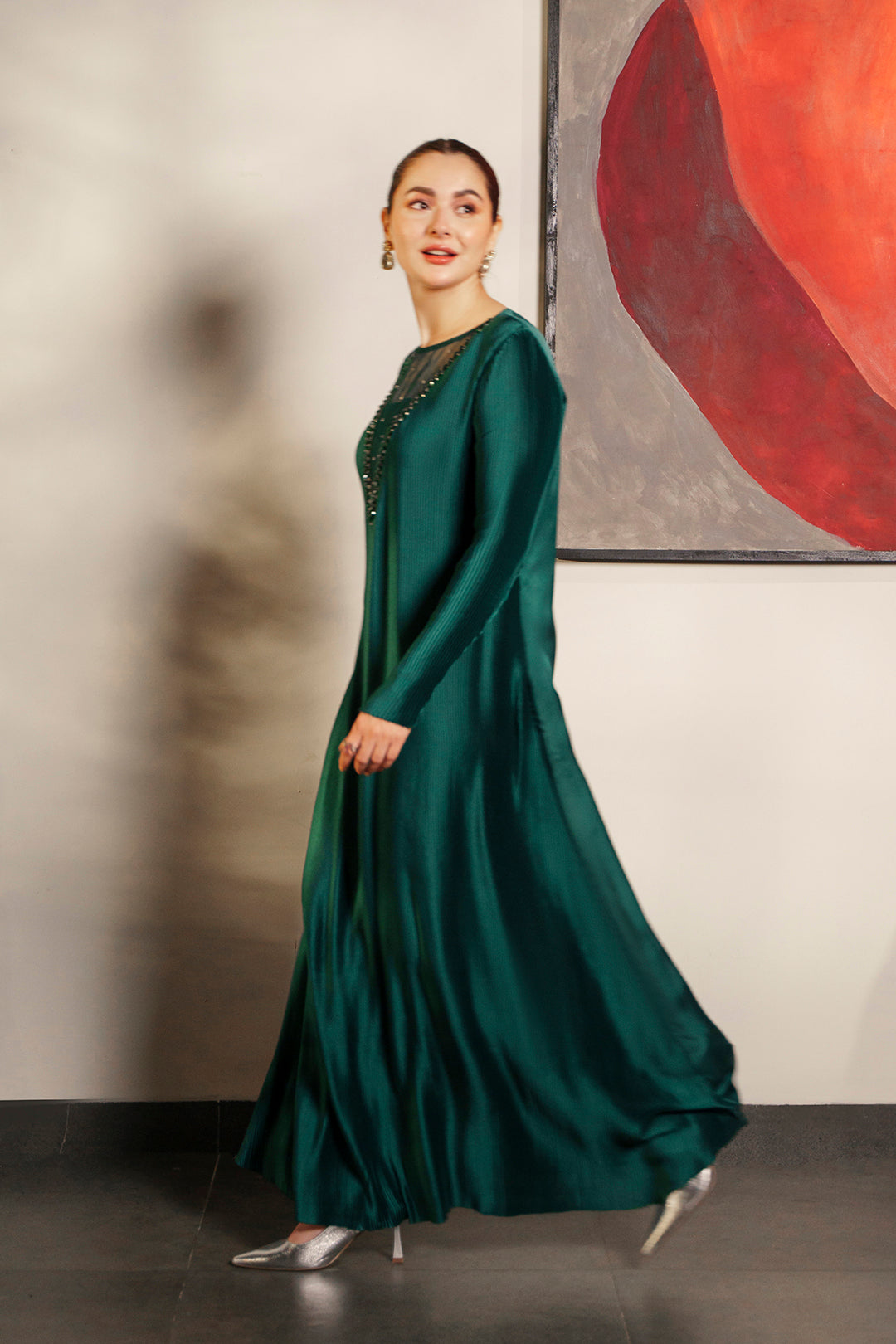 Hania Aamir - Maser Long Shirt and Dupatta | 40% OFF