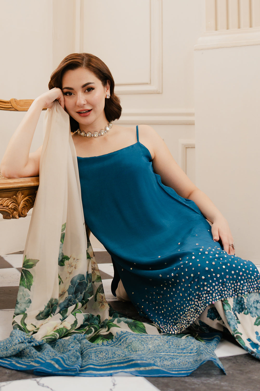 Hania Aamir - Henzala Shirt, Pant and Dupatta | 35% OFF