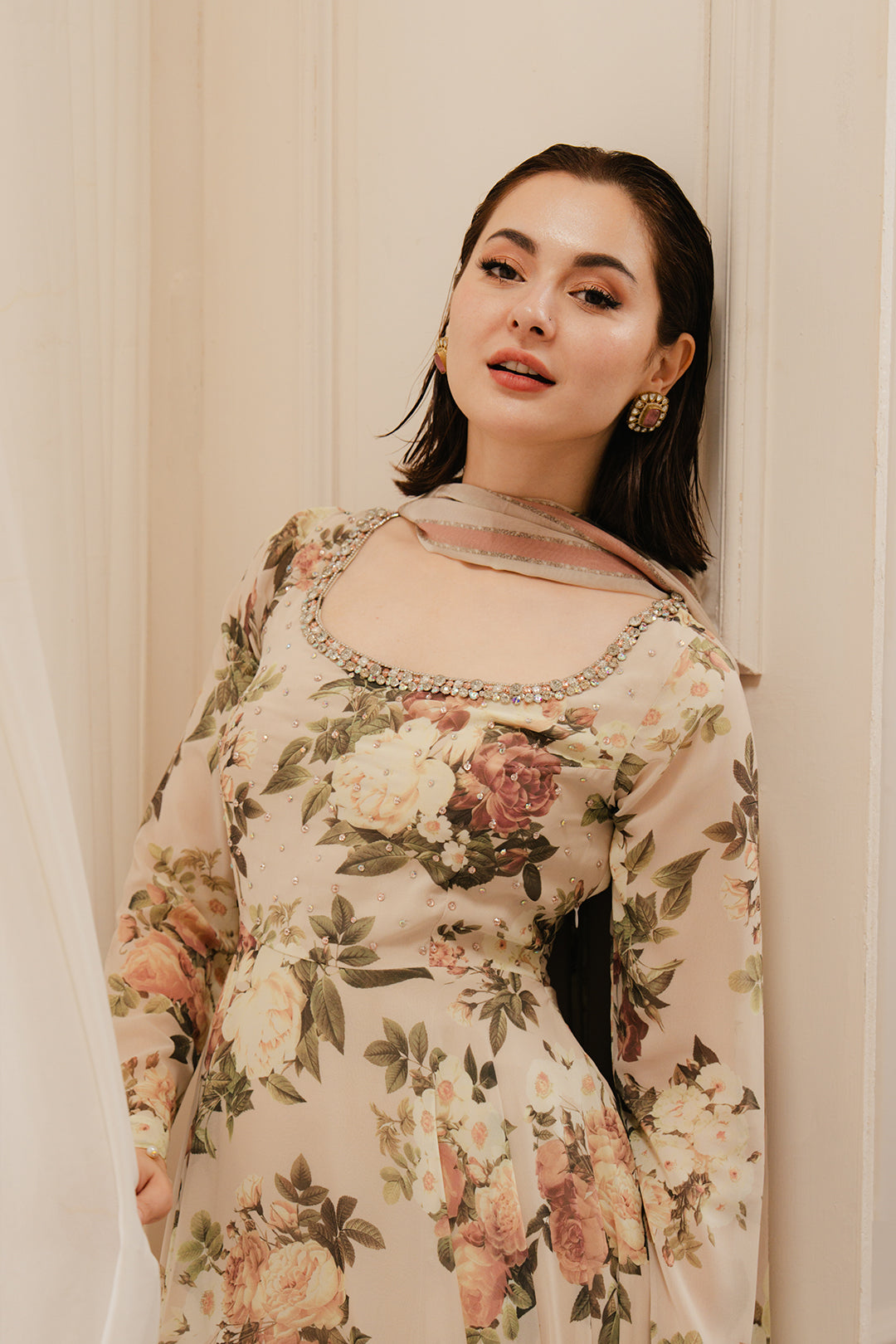 Hania Aamir - Dehril Top and Dupatta | 30% OFF | Cash On Delivery