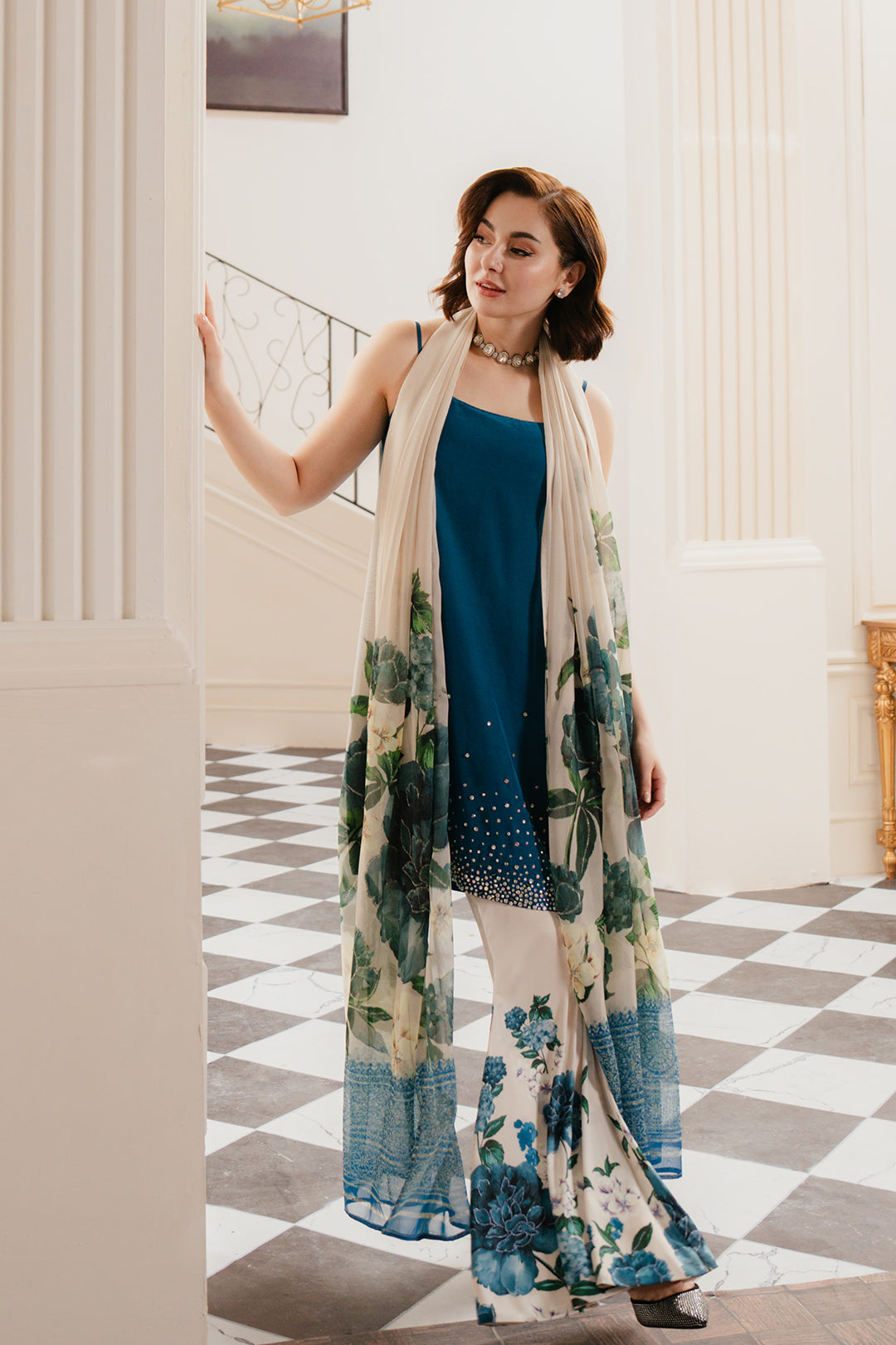 Hania Aamir - Henzala Shirt, Pant and Dupatta | 35% OFF