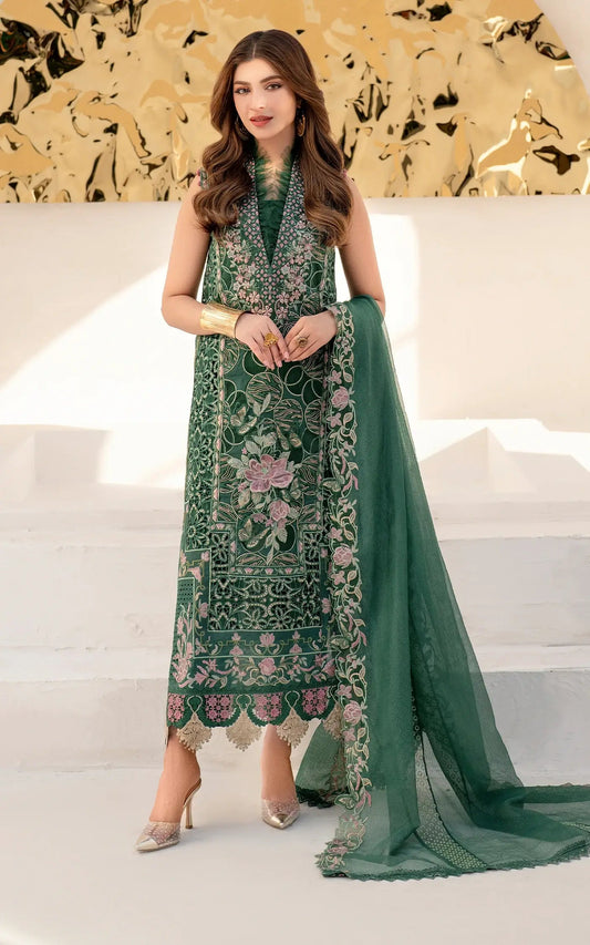 Kinza Hashmi - Irila Shirt, Trouser and Dupatta - COD | 50% OFF