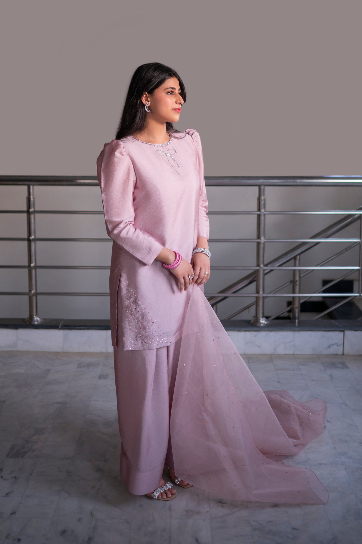 Amelie Shirt, Trouser with Dupatta | COD | Reshmi Shirt | 50% OFF