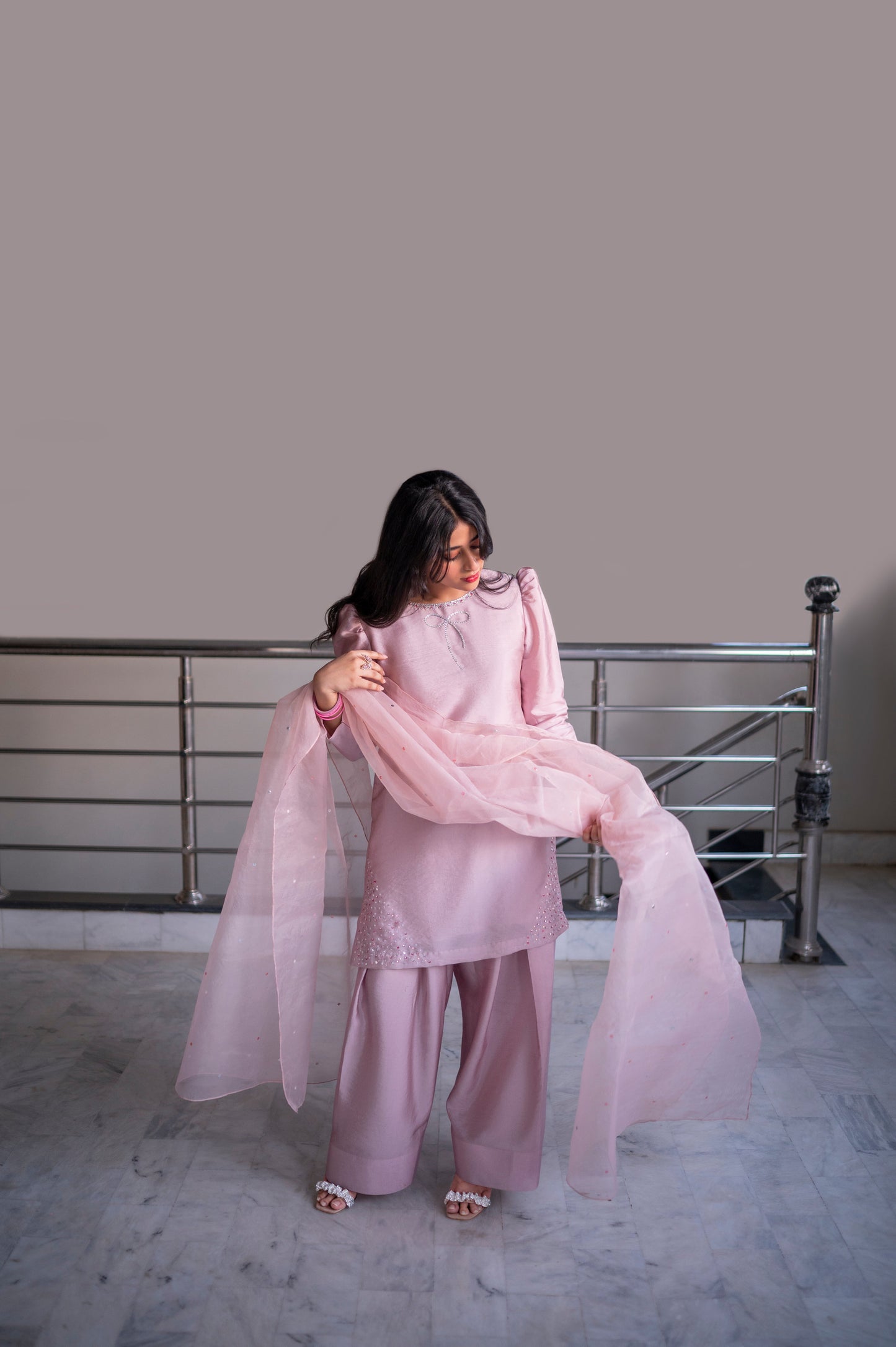 Amelie Shirt, Trouser with Dupatta | COD | Reshmi Shirt | 50% OFF