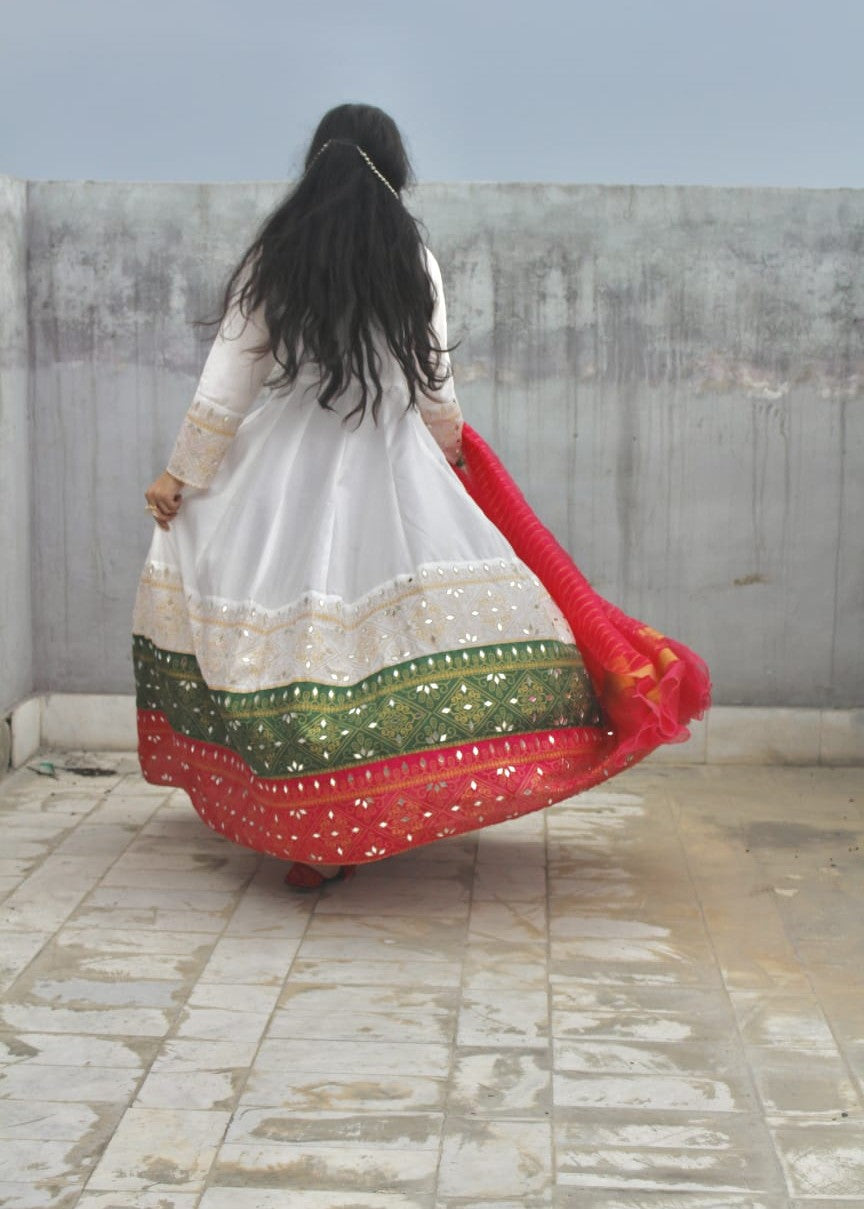 Weera Anarkali, Trouser with Dupatta - COD | 50% OFF