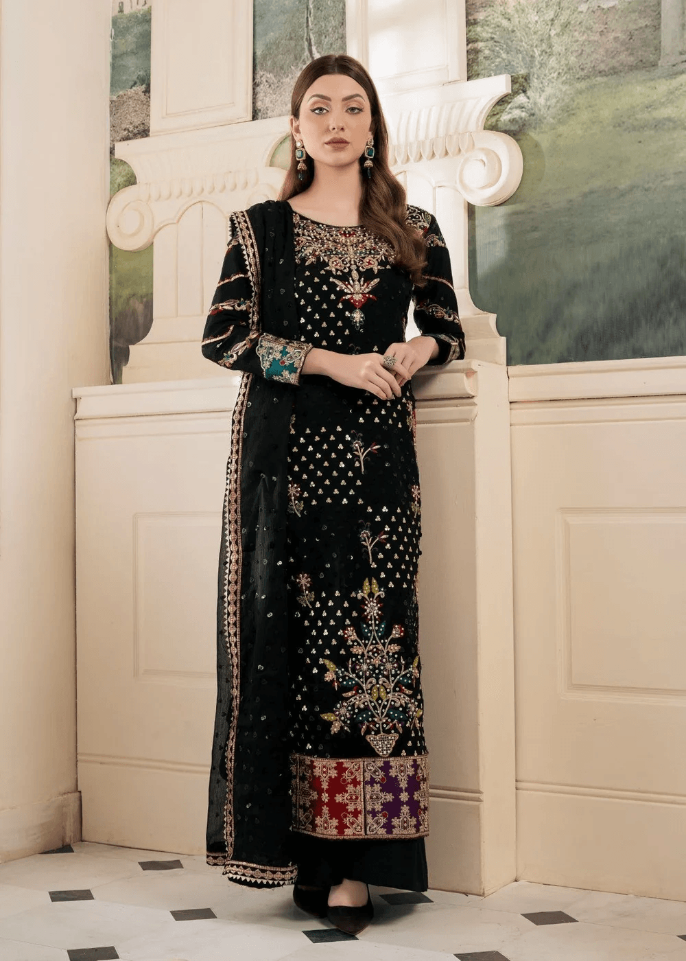 Hania Aamir - Shanaya Shirt, trouser with Dupatta - COD | 50% OFF