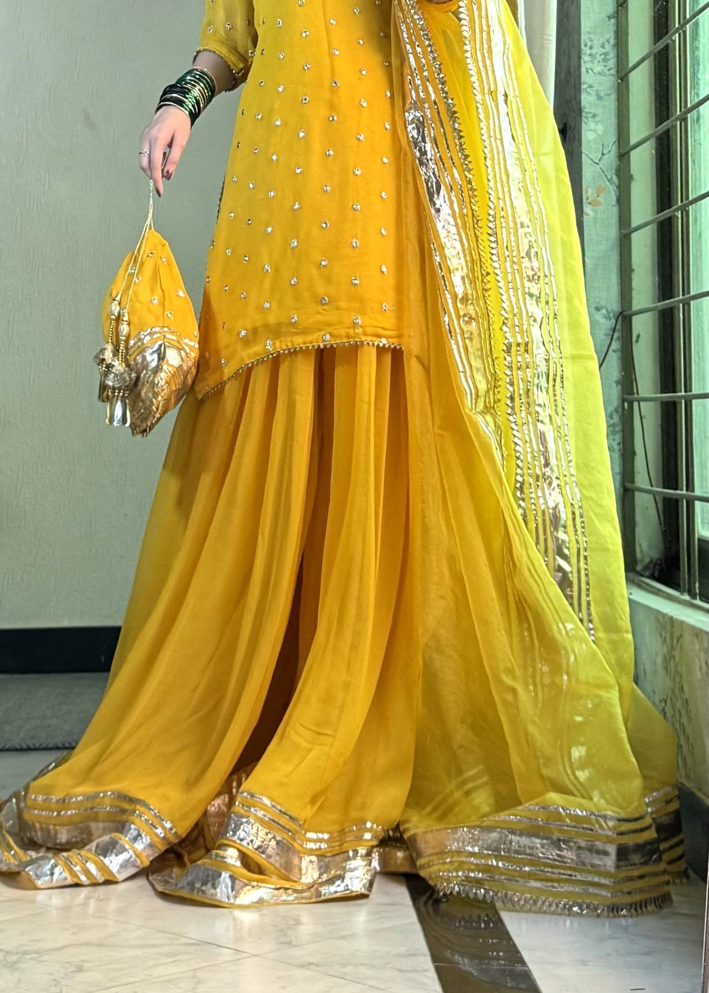 Lilly Shirt, Sharara and Dupatta set - COD | 50% OFF
