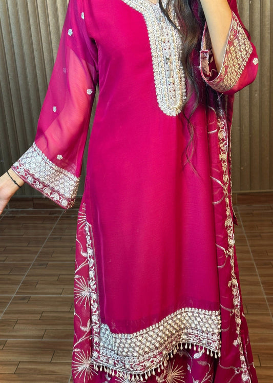 Revlis Shirt, Trouser and Dupatta - COD | 40% OFF