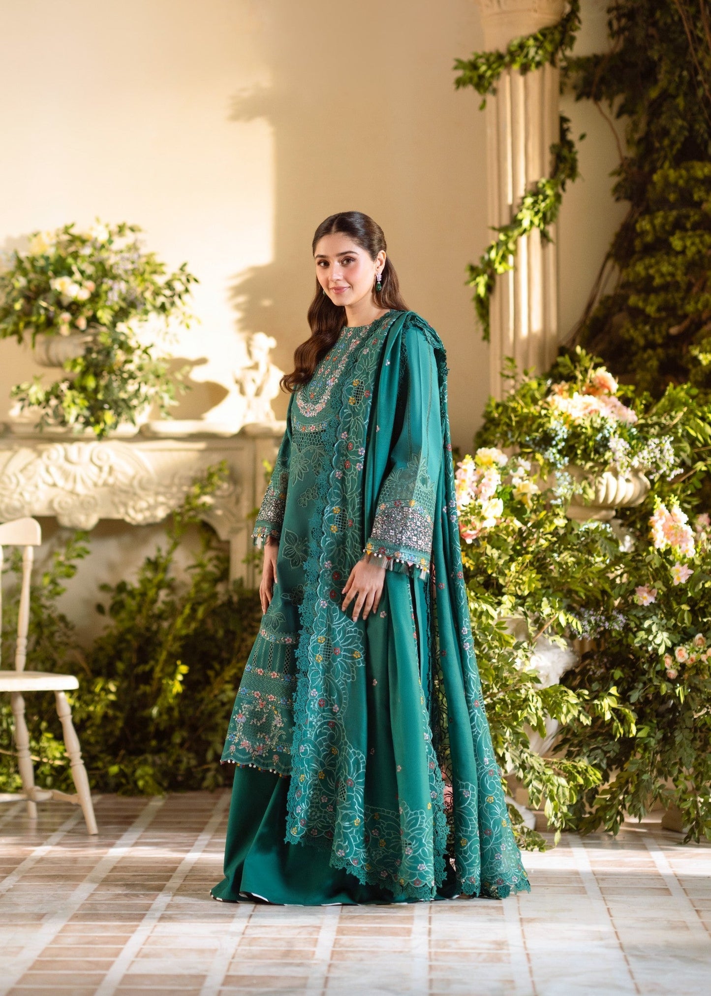 Durefishan Saleem - Zema Shirt, Trouser and Dupatta set | 30% OFF