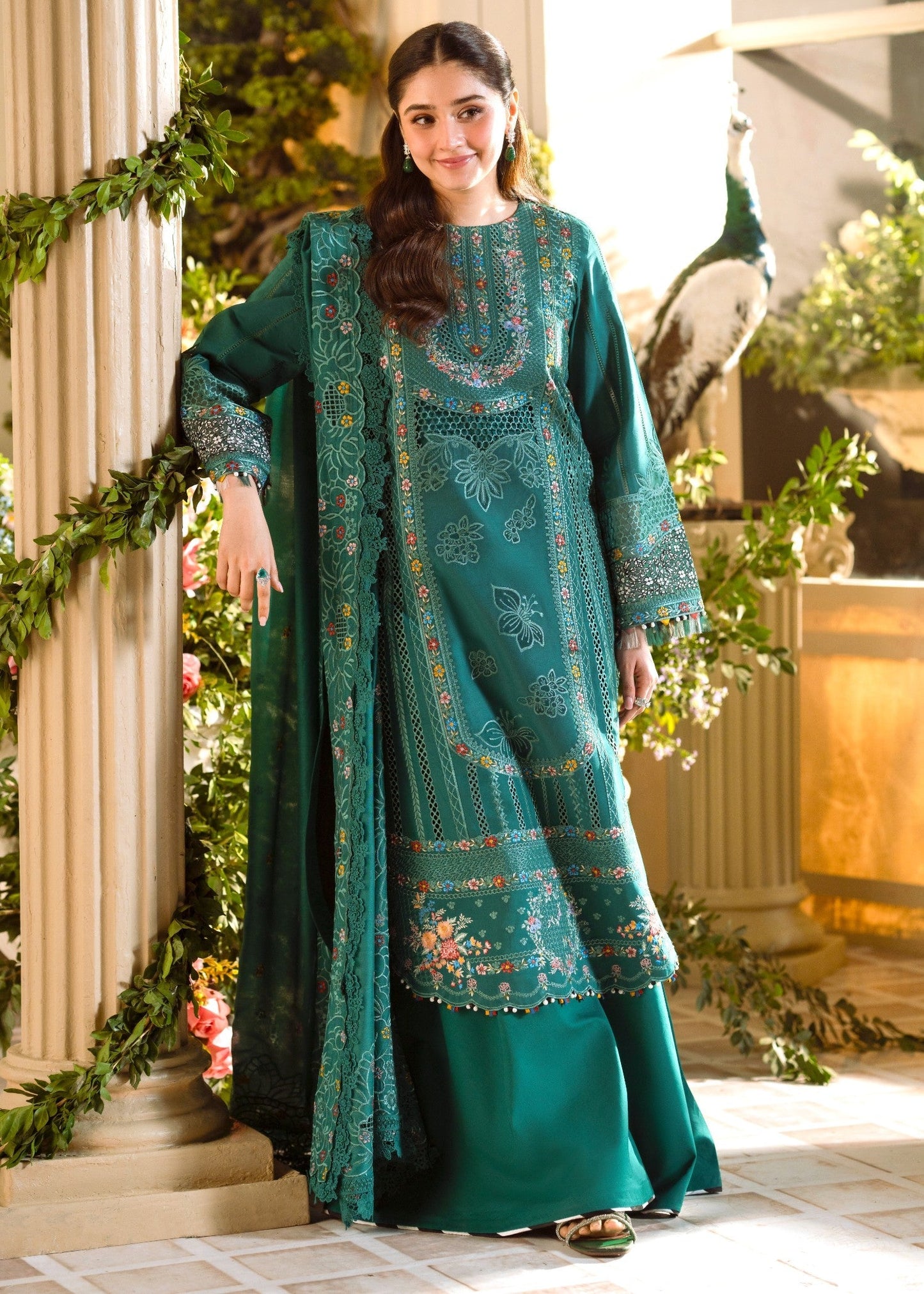 Durefishan Saleem - Zema Shirt, Trouser and Dupatta set | 30% OFF