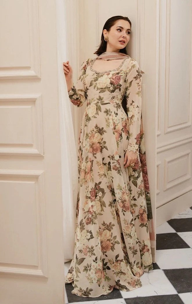 Hania Aamir - Dehril Top and Dupatta | 30% OFF | Cash On Delivery